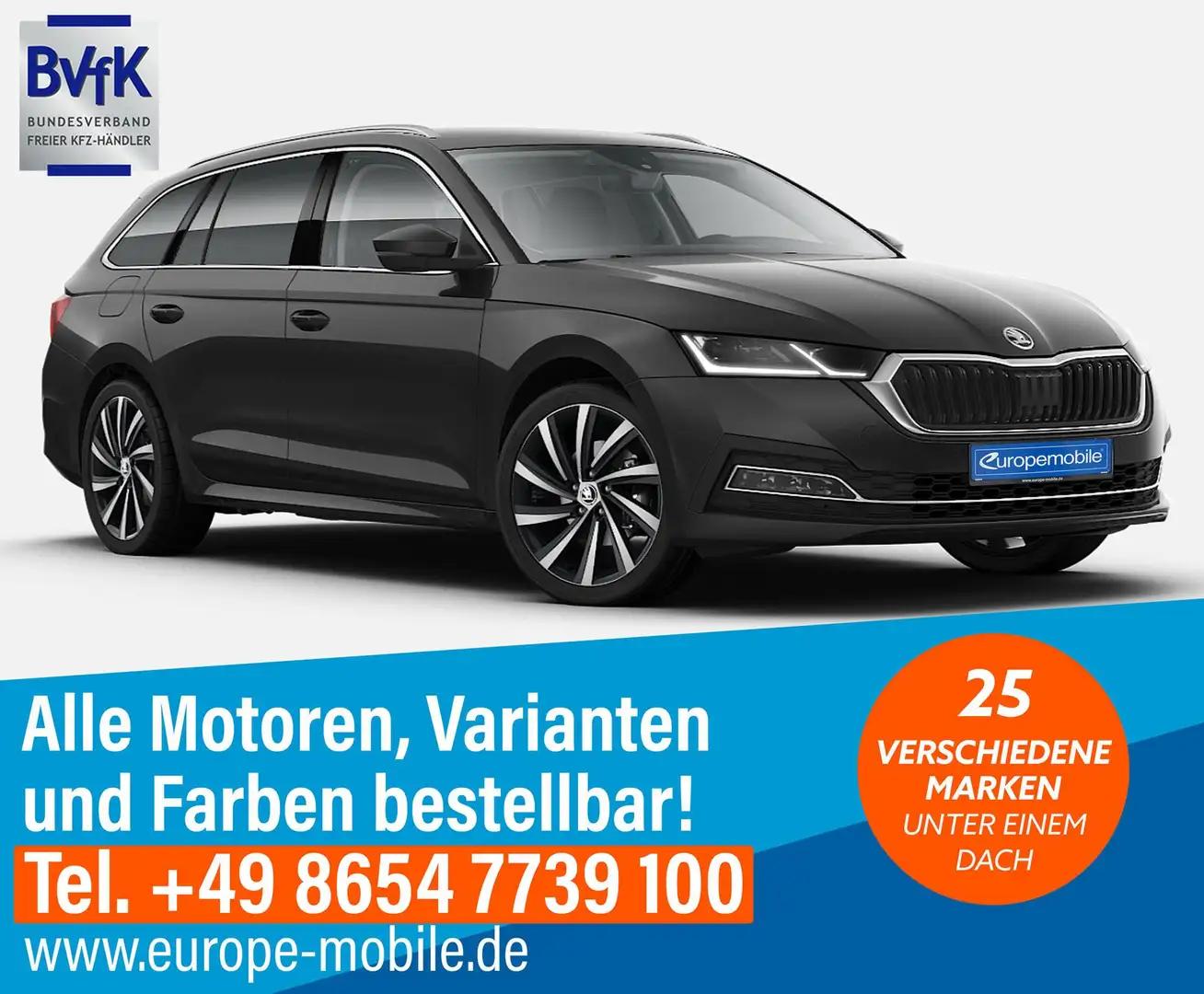 Skoda Octavia Combi Style (D4) 1.5 e-TEC DSG 150|COLUMBUS|VIR... Blanc - 1