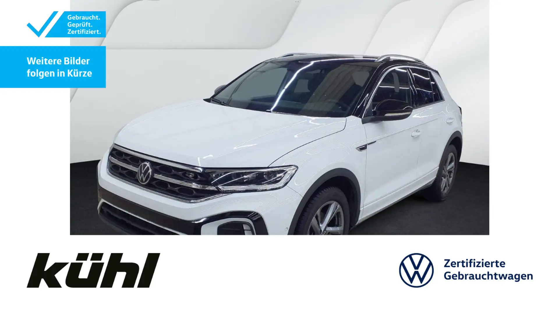 Volkswagen T-Roc 1.5 TSI DSG R-Line LED+/ACC/Kamera/App/Nav Weiß - 1