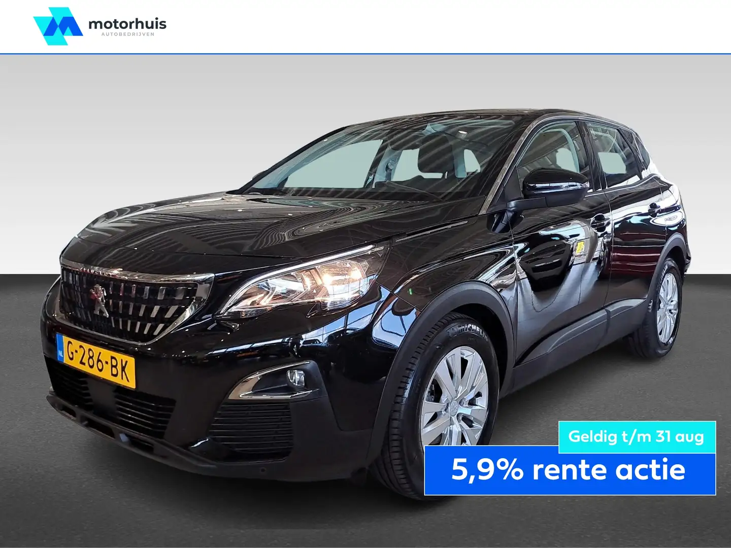 Peugeot 3008 1.2 PureTech 130pk S&amp;S EAT Blue Lease Executiv Zwart - 1