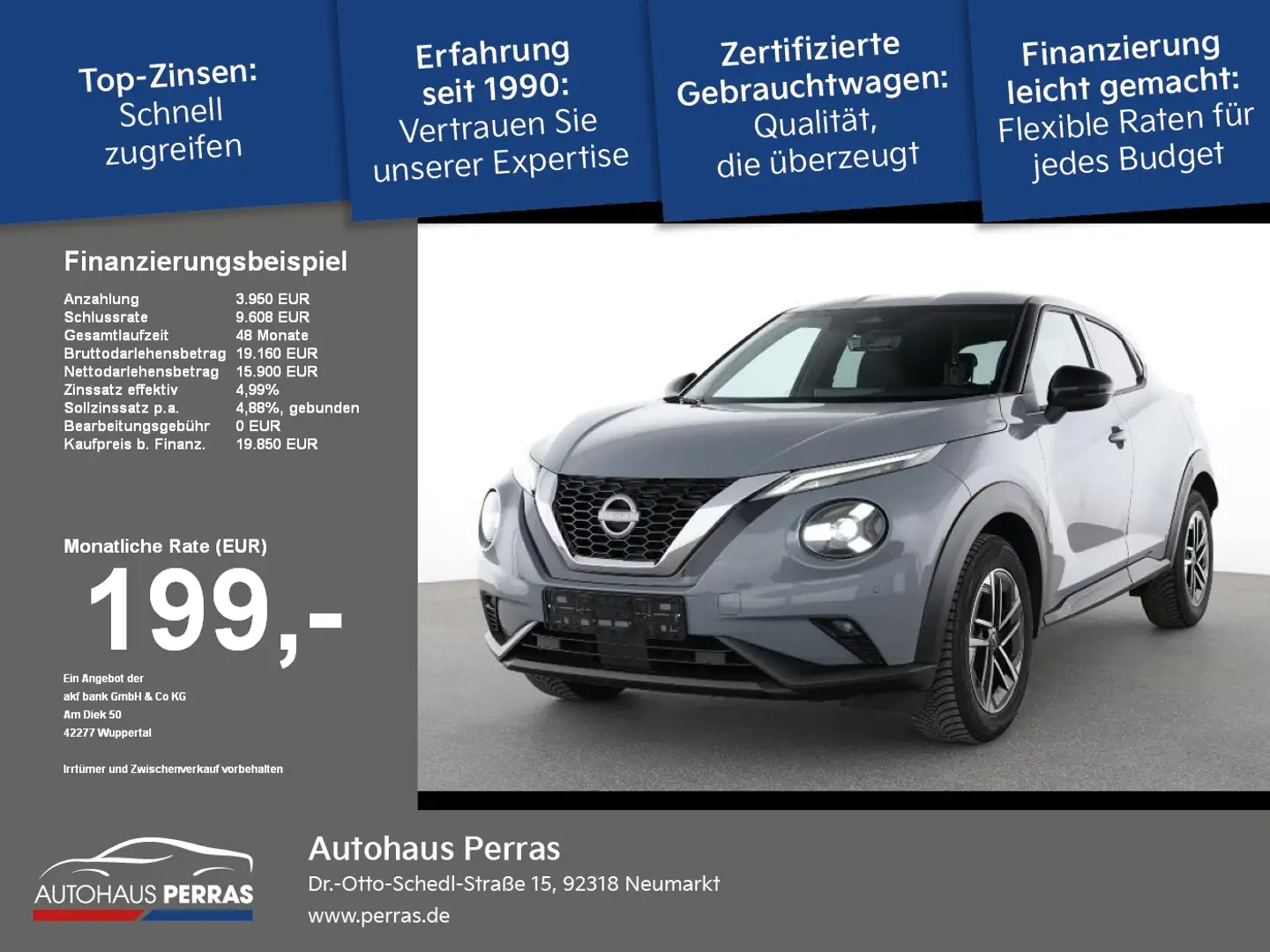 Nissan Juke 1.0 DIG-T N-Connecta Winter LED+Fernlichtass.+Kam. Gris - 1