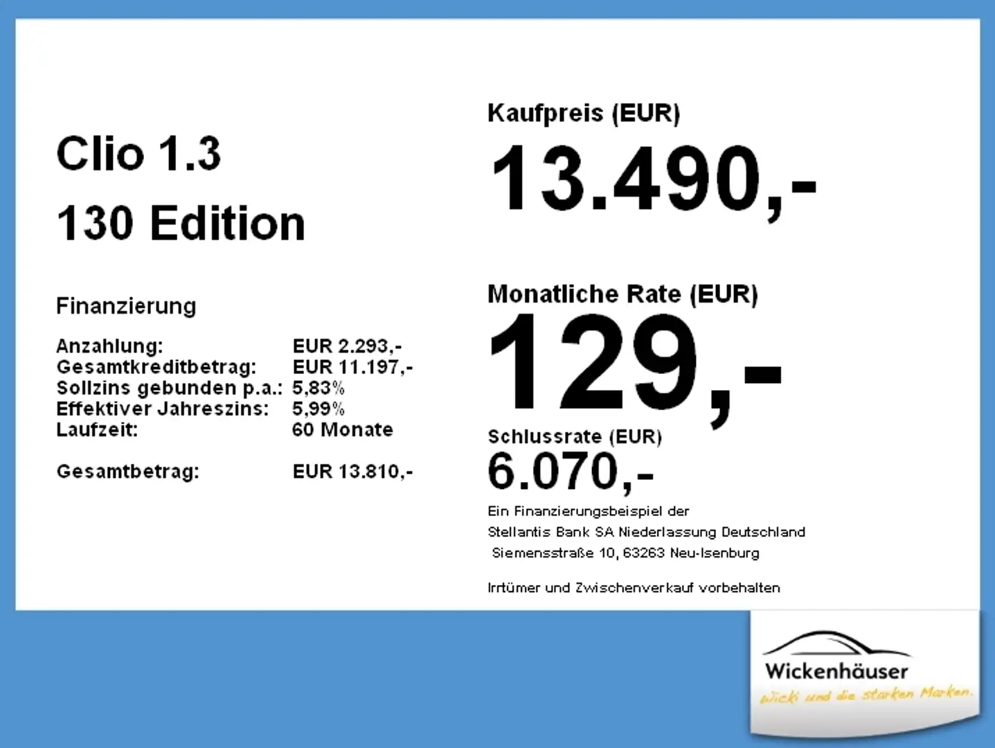 Renault Clio 1.3 130 Edition One LED+Navi+SHZ+Klim+Sport Noir - 1