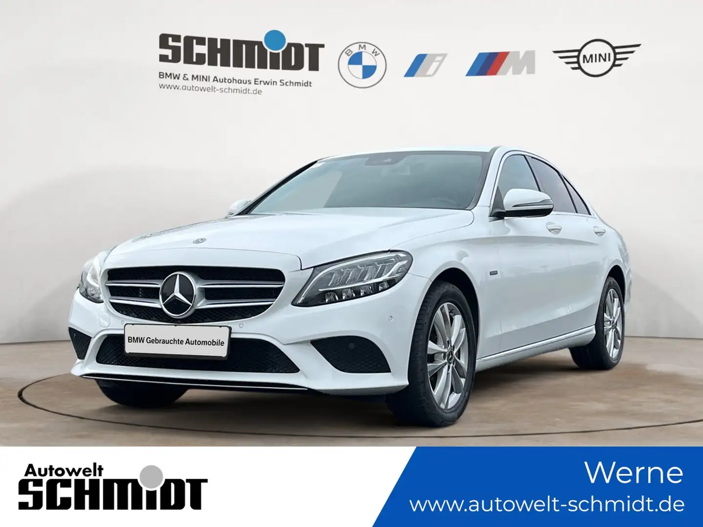 Mercedes-Benz C 300 e Limousine 4MATIC Aut Avantgarde +GARANTIE Weiß - 1