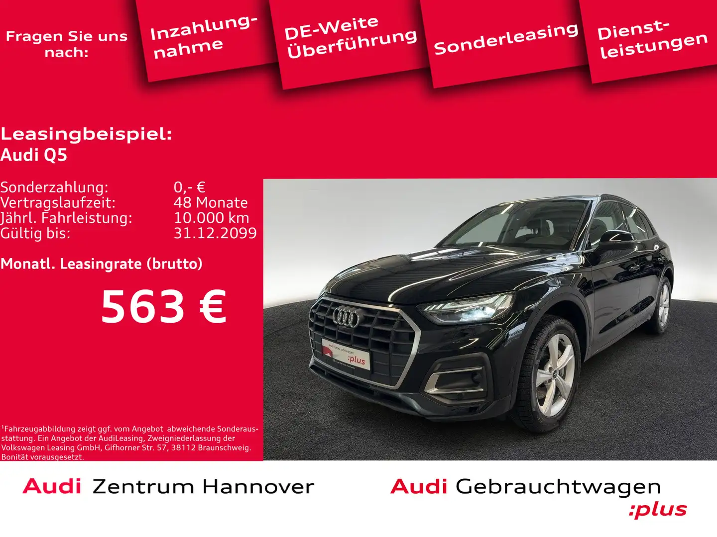 Audi Q5 50 TFSIe quattro Pano Matrix Kamera ACC virtu Black - 1
