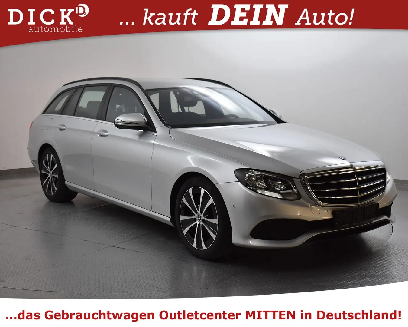 Mercedes-Benz E 220 d T 9G Avantgarde COMAND+SHZ+KAM+TEMP+APPL Silber - 1