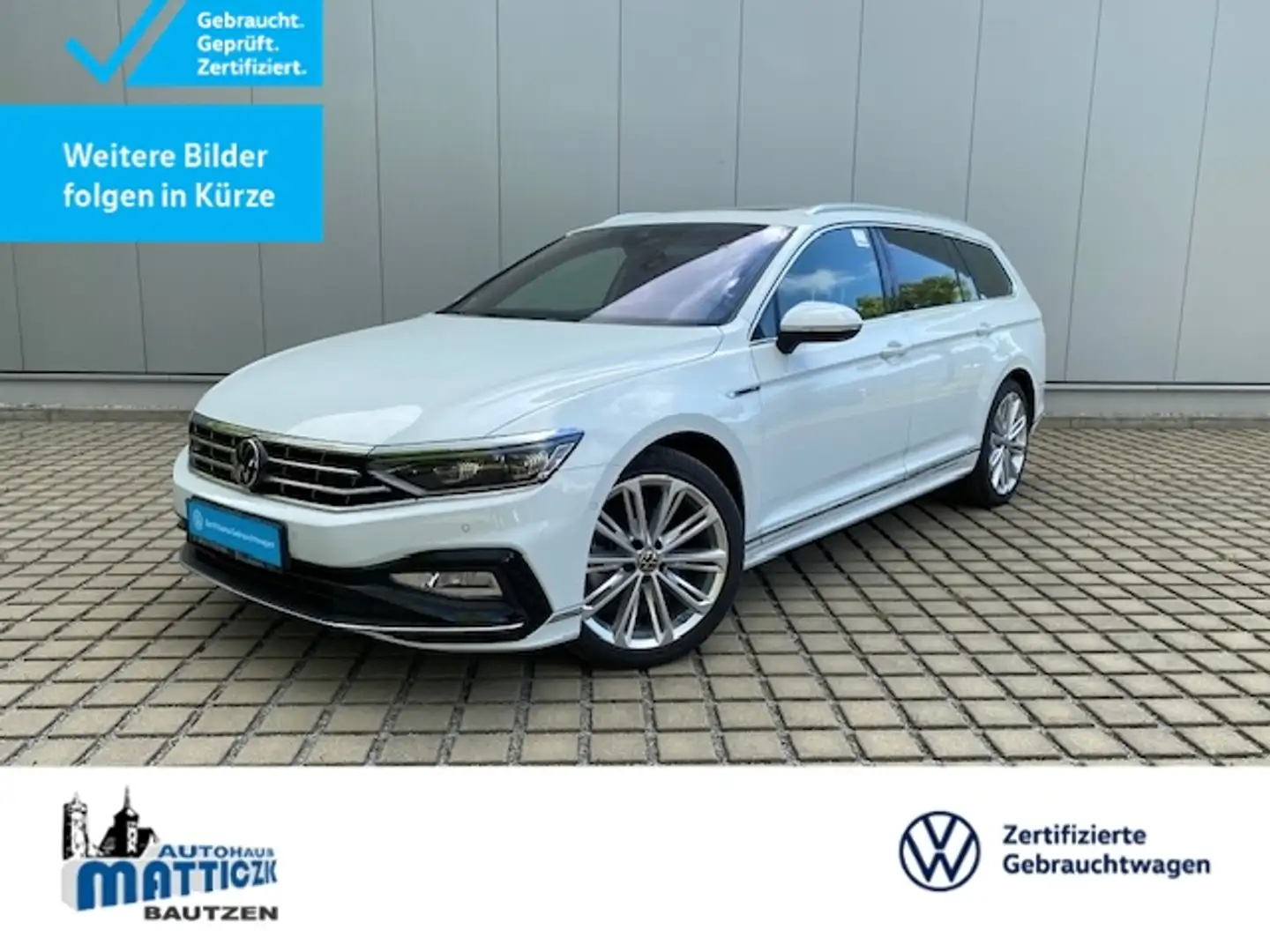 Volkswagen Passat Variant 2.0 TDI 200 PS 4M DSG R-Line VOLL UPE:82.929 €/PA Weiß - 1