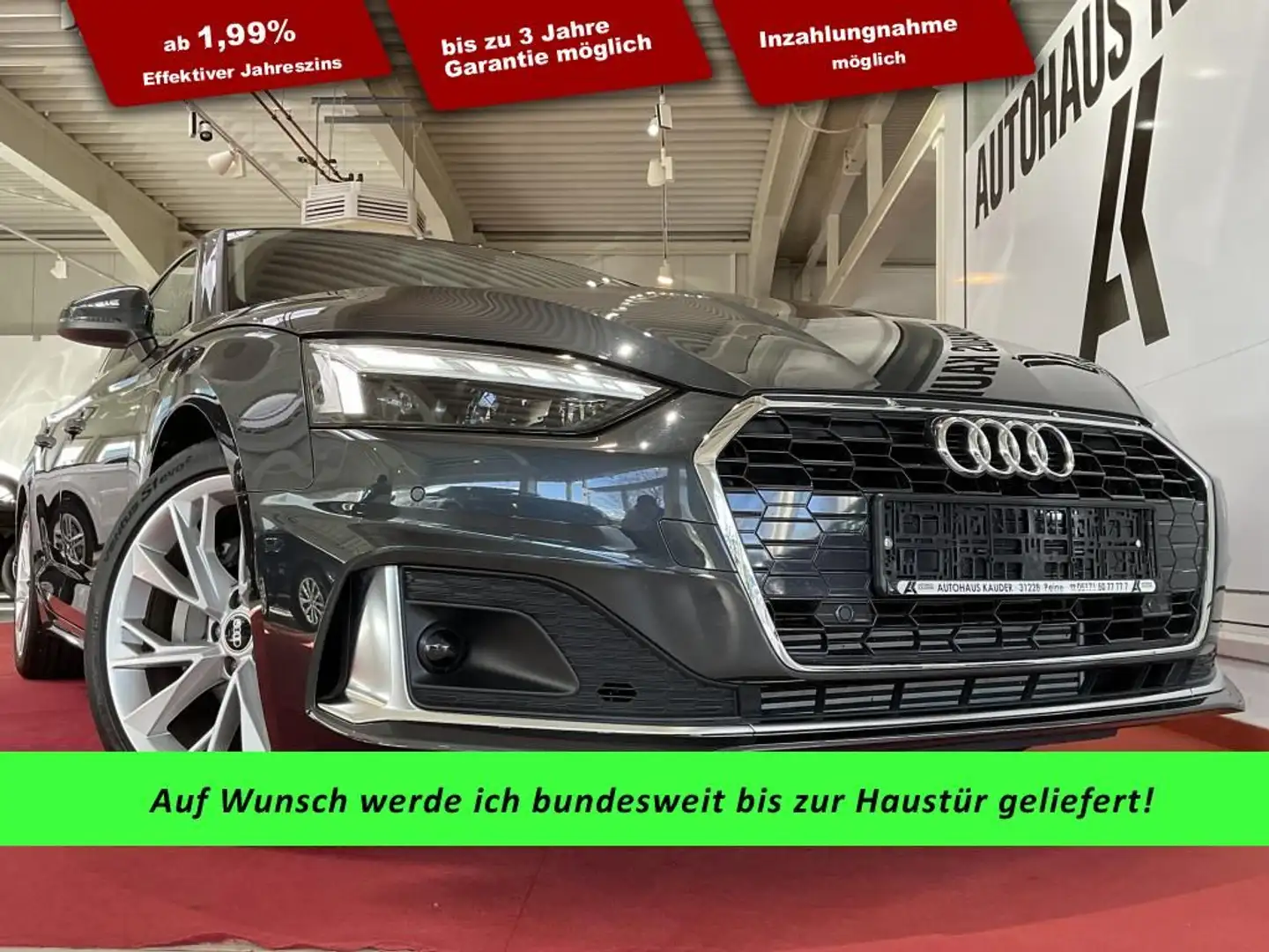 Audi A5 Sportback 40 TFSI advanced Kamera*Virtual*AHK Grijs - 1