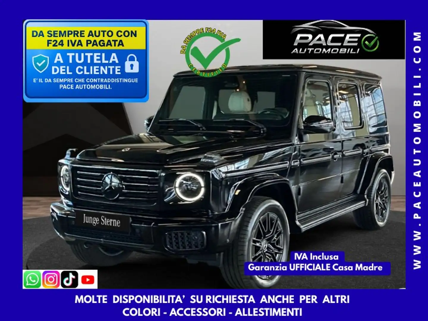 Mercedes-Benz G 450 D AMG PREMIUM NIGHT PACK TETTO KAMERA PDC PELLE Noir - 1