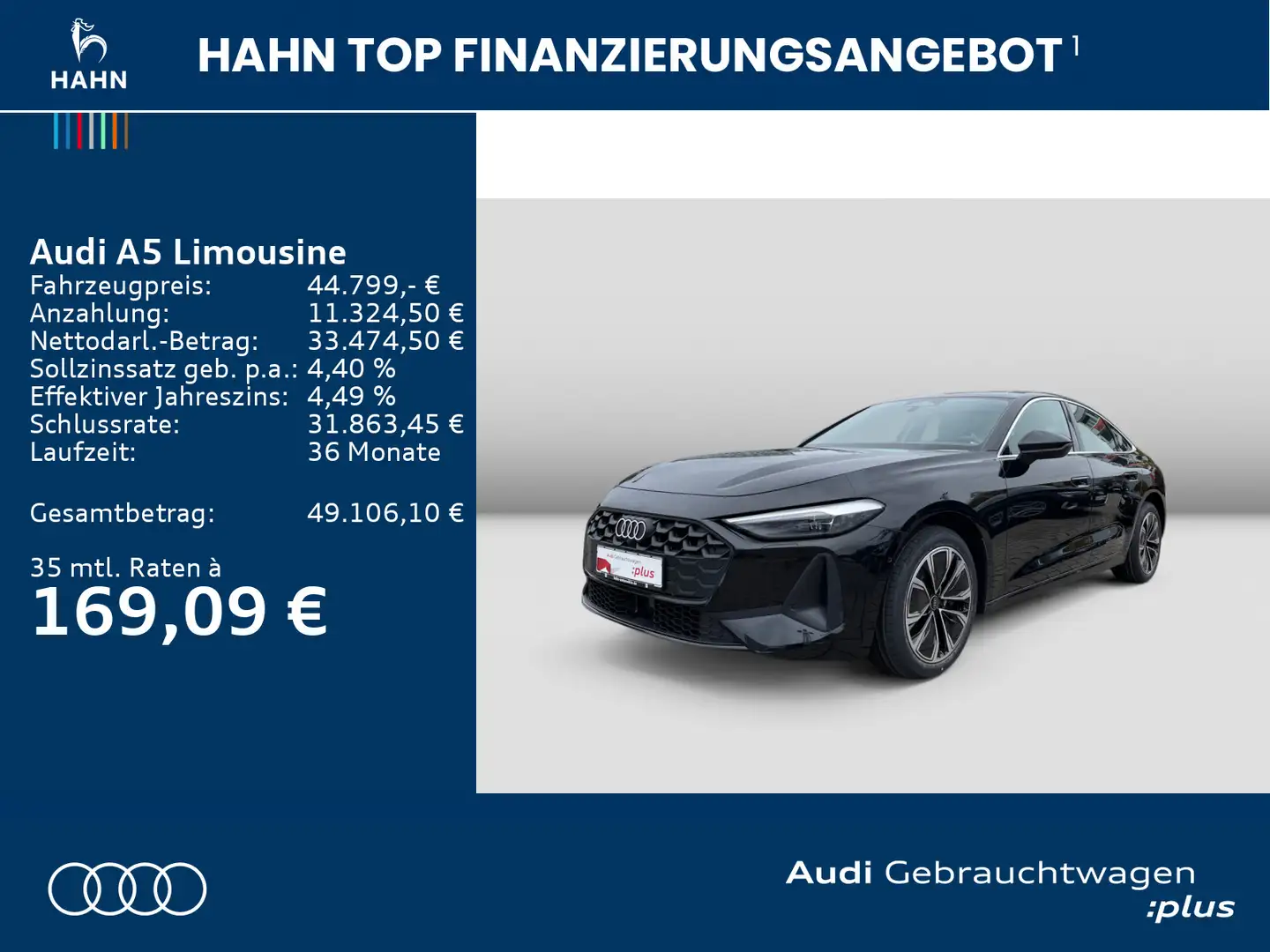 Audi A5 TFSI quattro S tronic LED Navi CAM Schwarz - 2