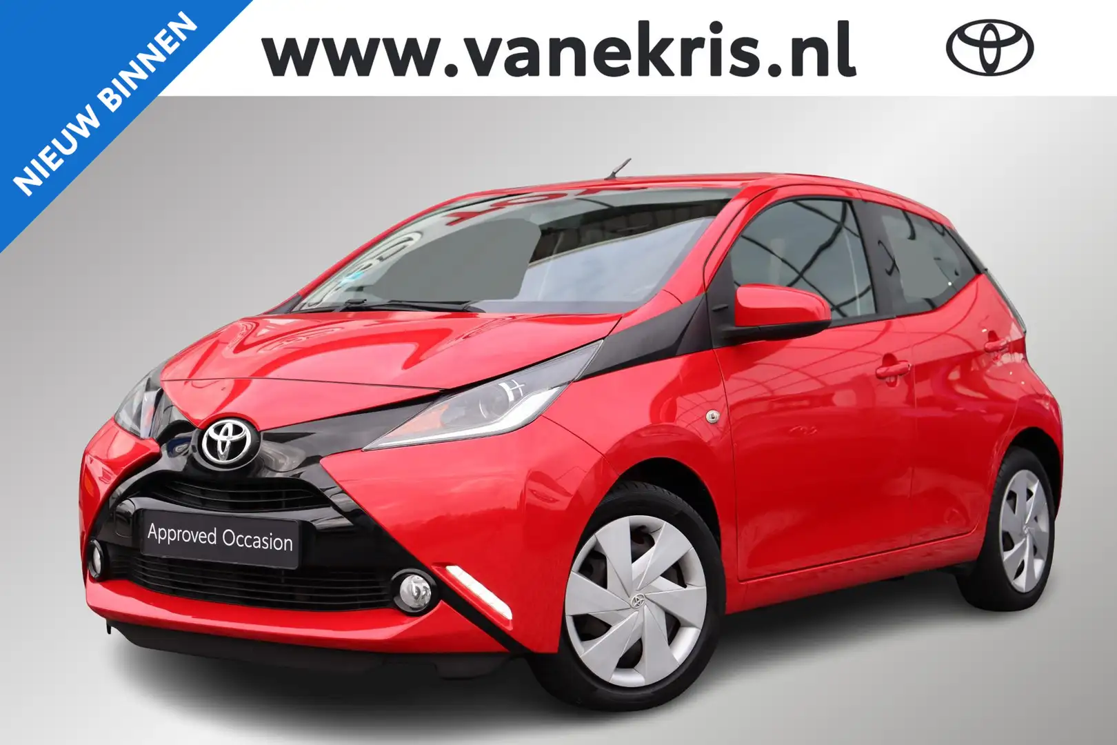 Toyota Aygo 1.0 VVT-i x-nav, Achteruitrijcamera, Bluetooth, Ai Rouge - 1