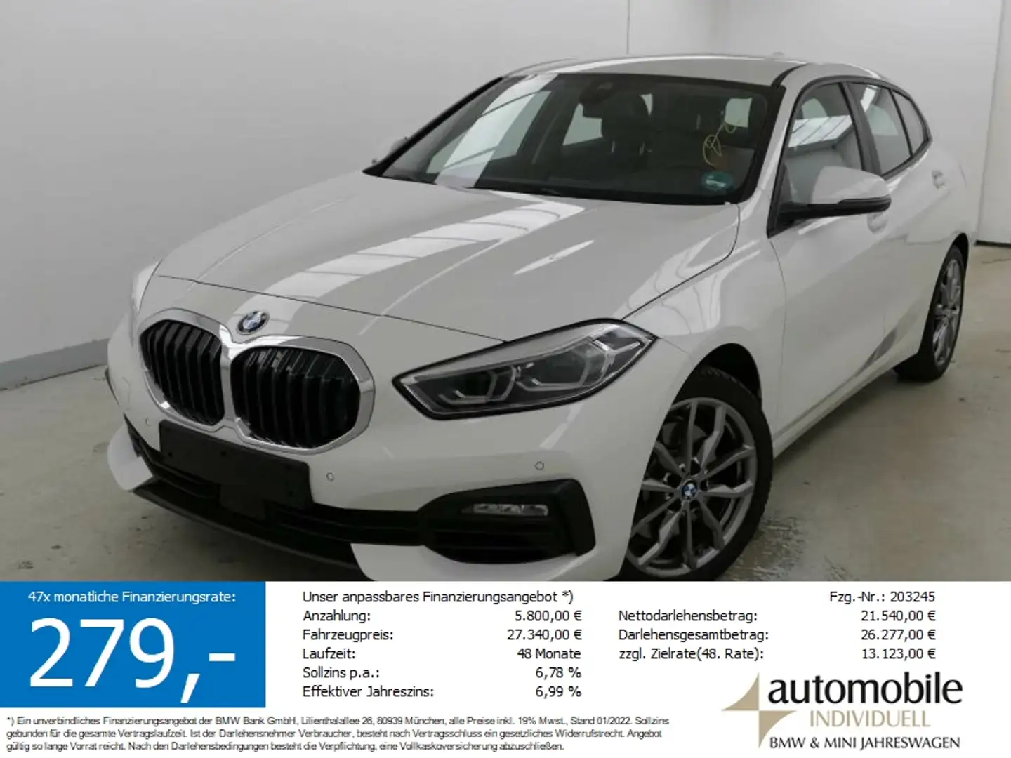 BMW 120 iA Advantage LED DAB Hifi LiveCockpitProfess Wit - 1