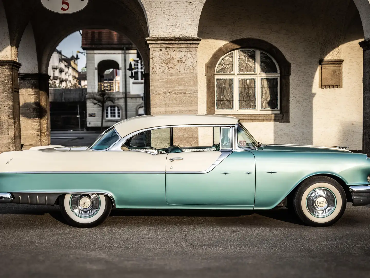 Pontiac Catalina Safari 1955 Star Chief Coupe Weiß - 1