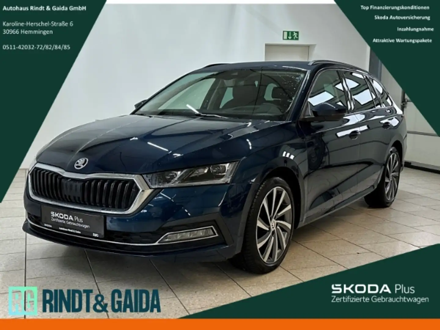 Skoda Octavia Combi 1.5 TSI First Edition ACC Navi AHK Canton Blau - 1