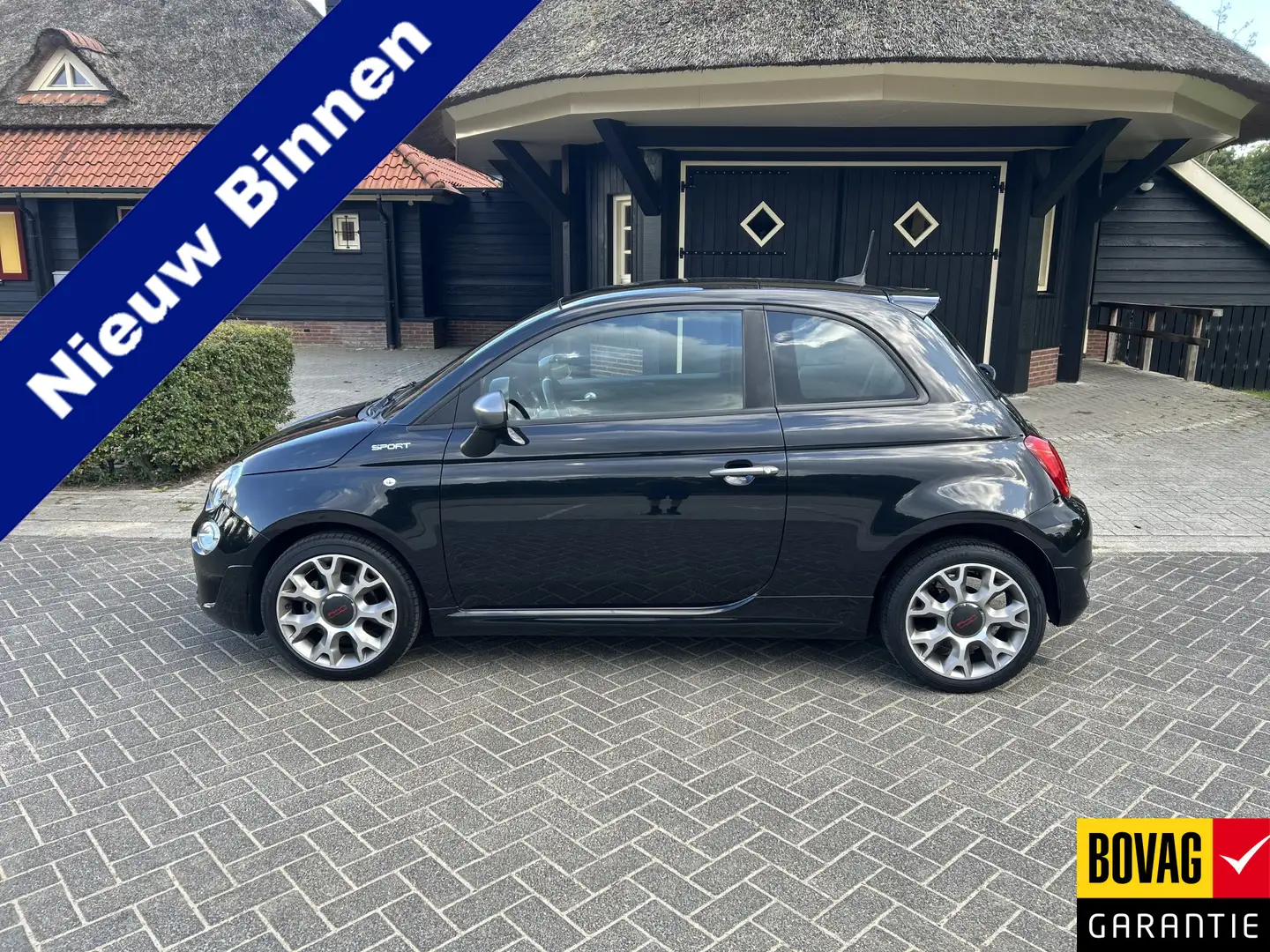 Fiat 500 1.0 Hybrid Sport Pano Cruise Pdc App Nap Negro - 1