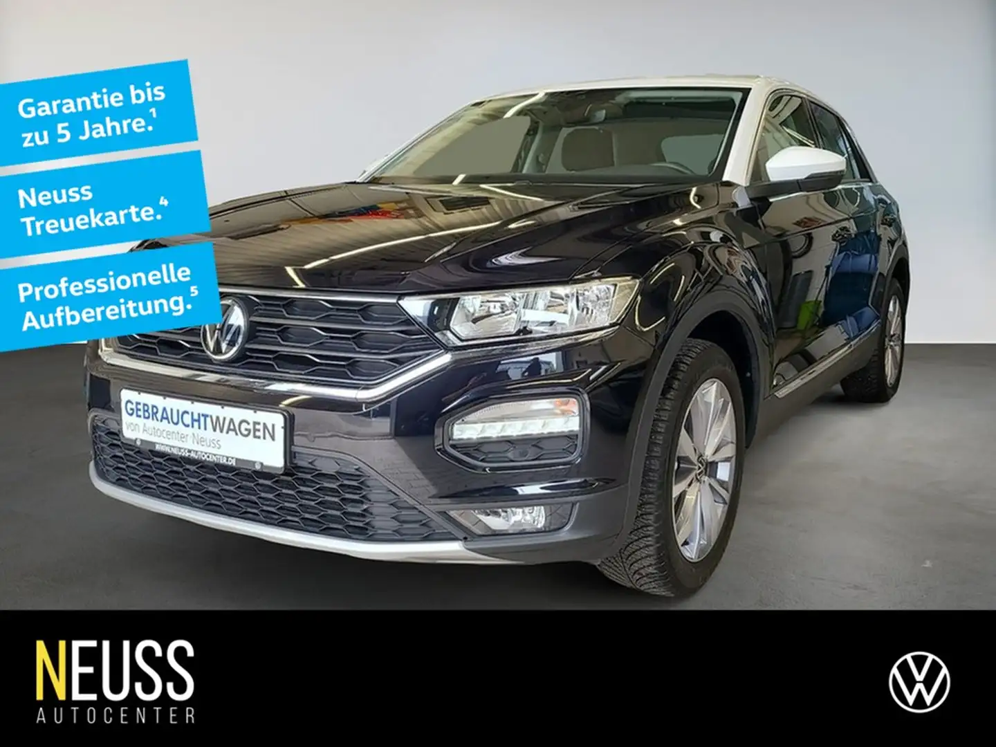 Volkswagen T-Roc 1.0 TSI Style +NAVI+SHZ+KAMERA+ALU+PDC+TEL Schwarz - 1