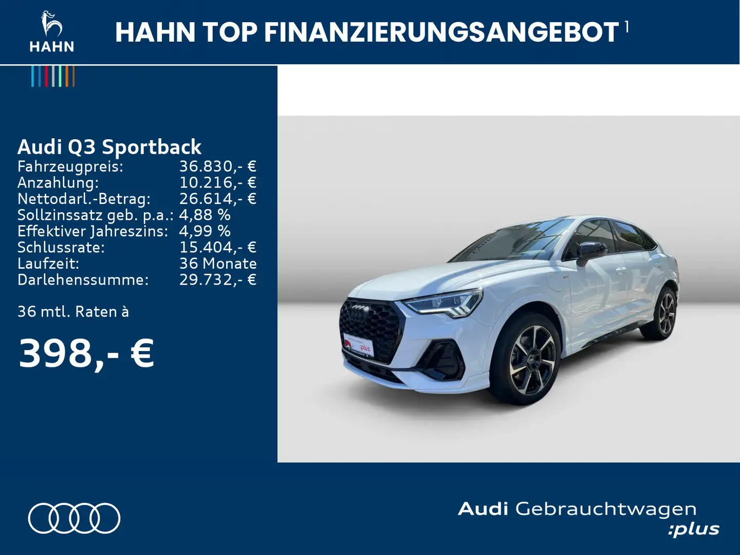 Audi Q3 45TFSIe S-trnc S-line Navi LED AHK Weiß - 2
