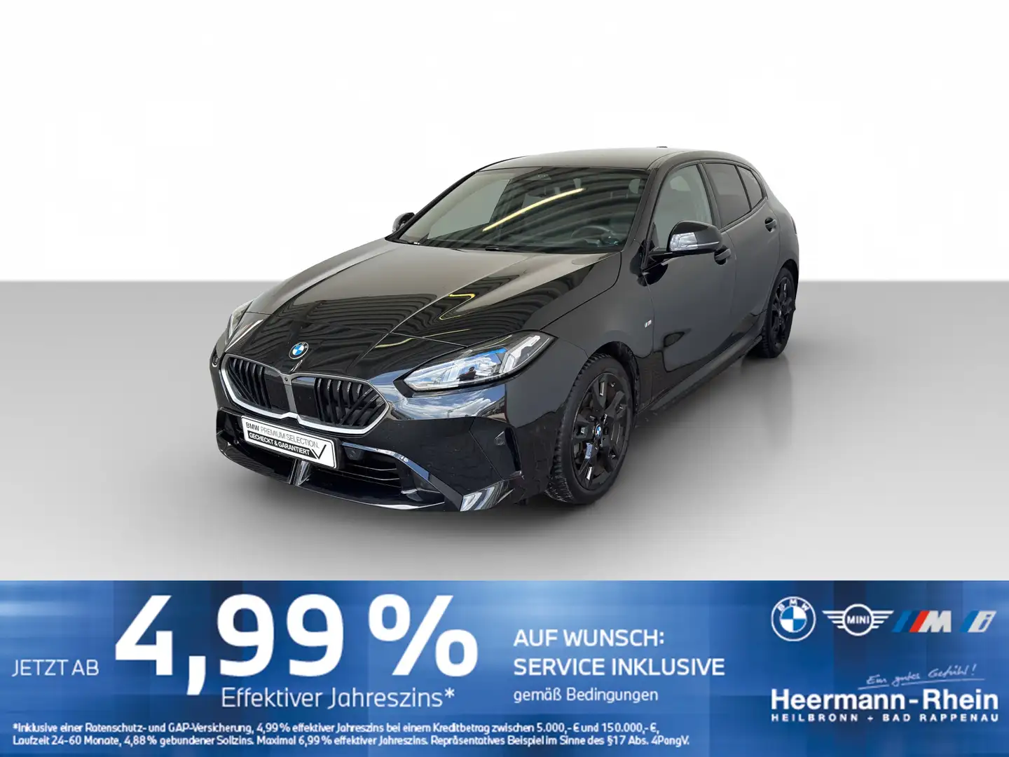 BMW 120 dA 5-trg. M Sport LiveCock.DriveAss.HUD.AHK. Schwarz - 2