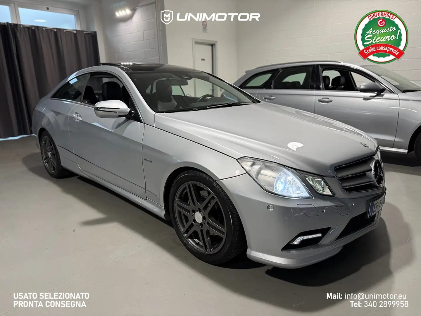 Mercedes-Benz E 250 CDI 204cv Coupe Avantgarde AMG Automatic Stříbrná - 1