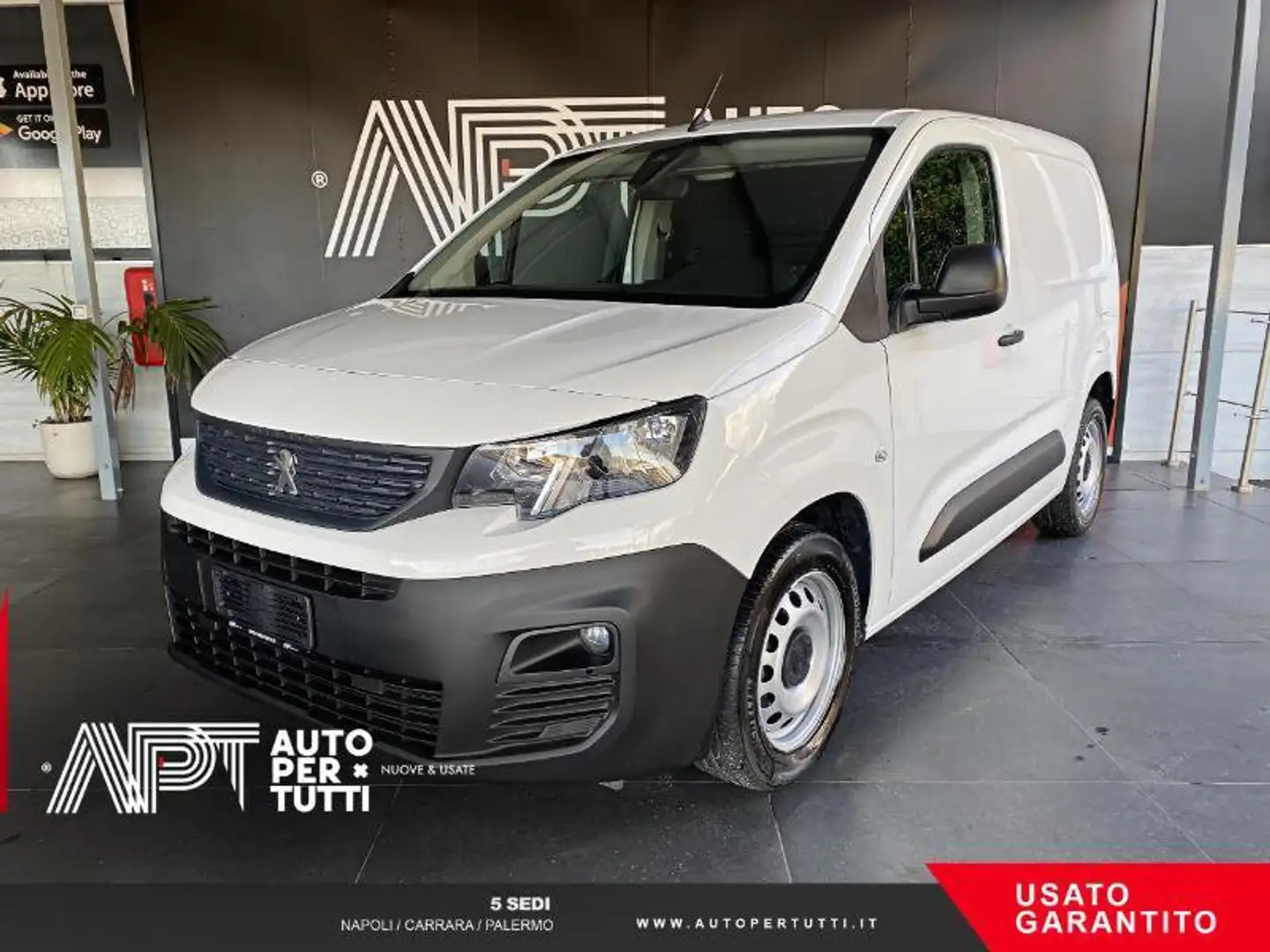 Peugeot Partner 1.5 bluehdi 100cv L1 Premium S&S E6d Bianco - 1