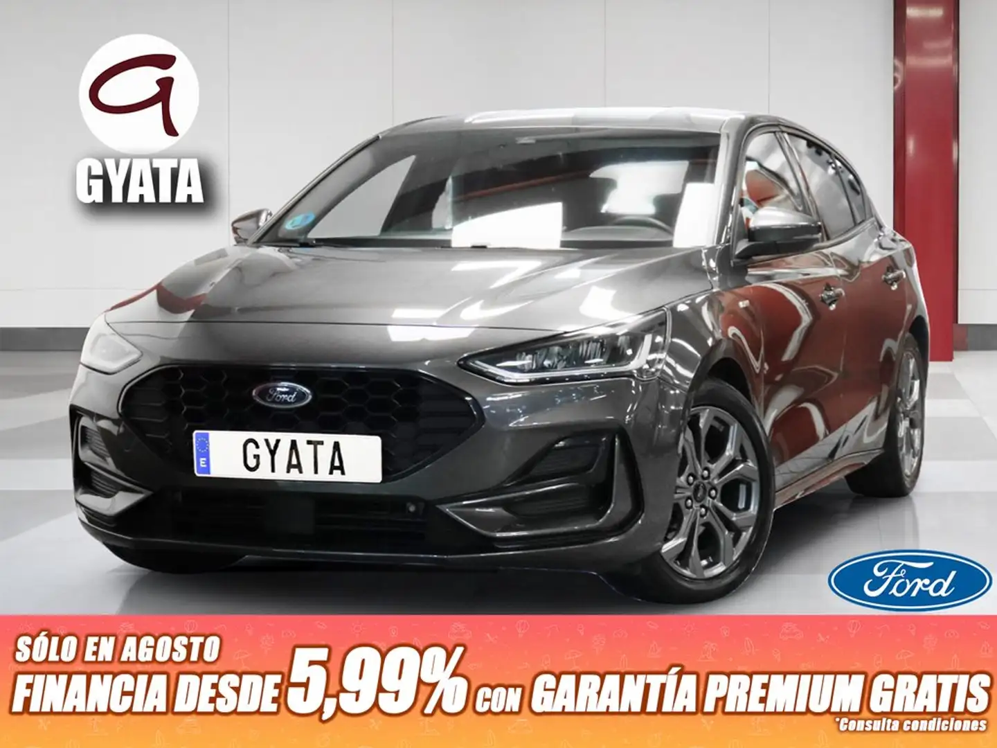 Ford Focus 1.0 Ecoboost MHEV ST-Line 155 Aut. Gris - 1