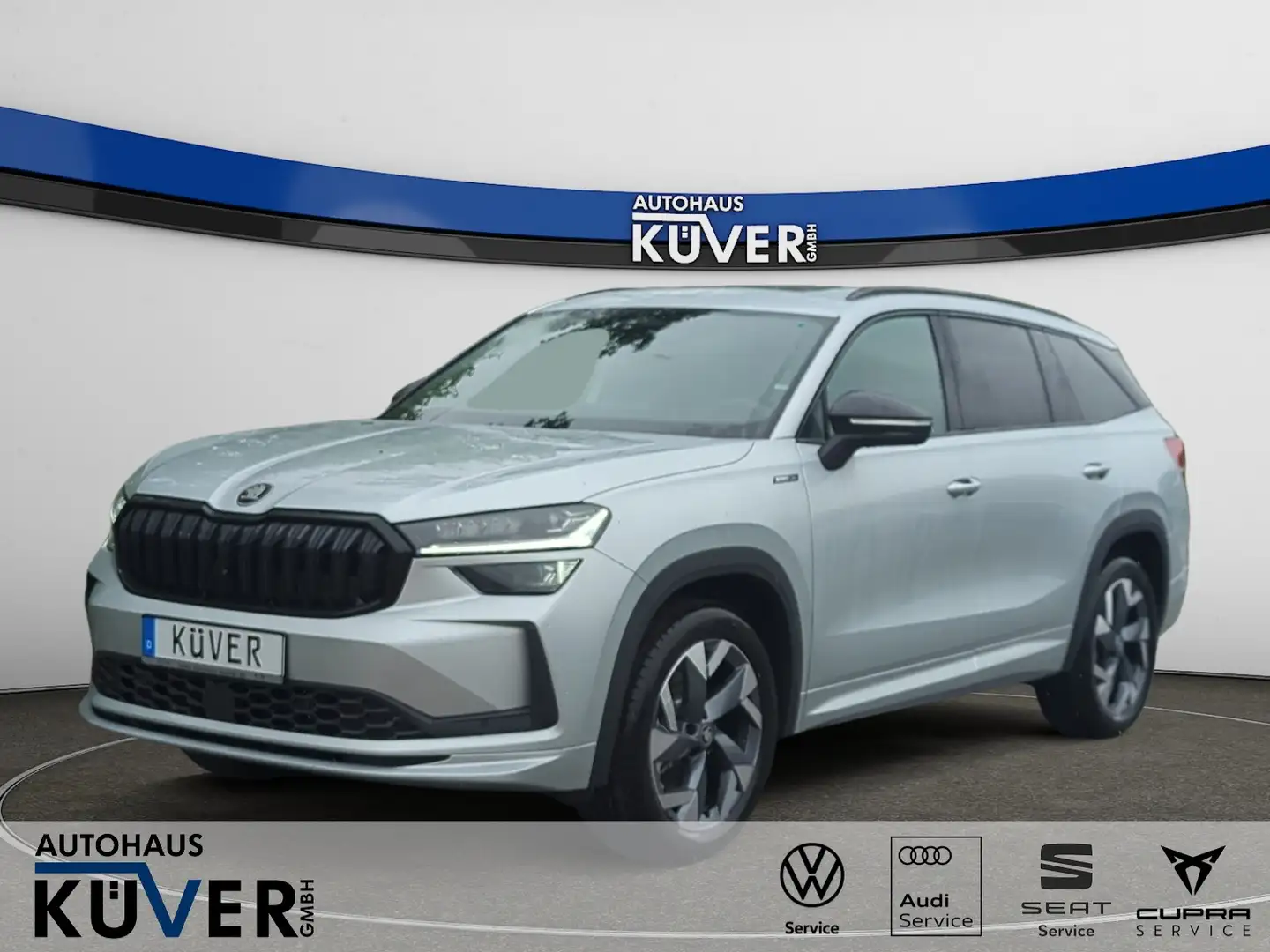 Skoda Kodiaq Sportline 2,0 TDI DSG Navi+Pano+Matrix+7S Stříbrná - 1