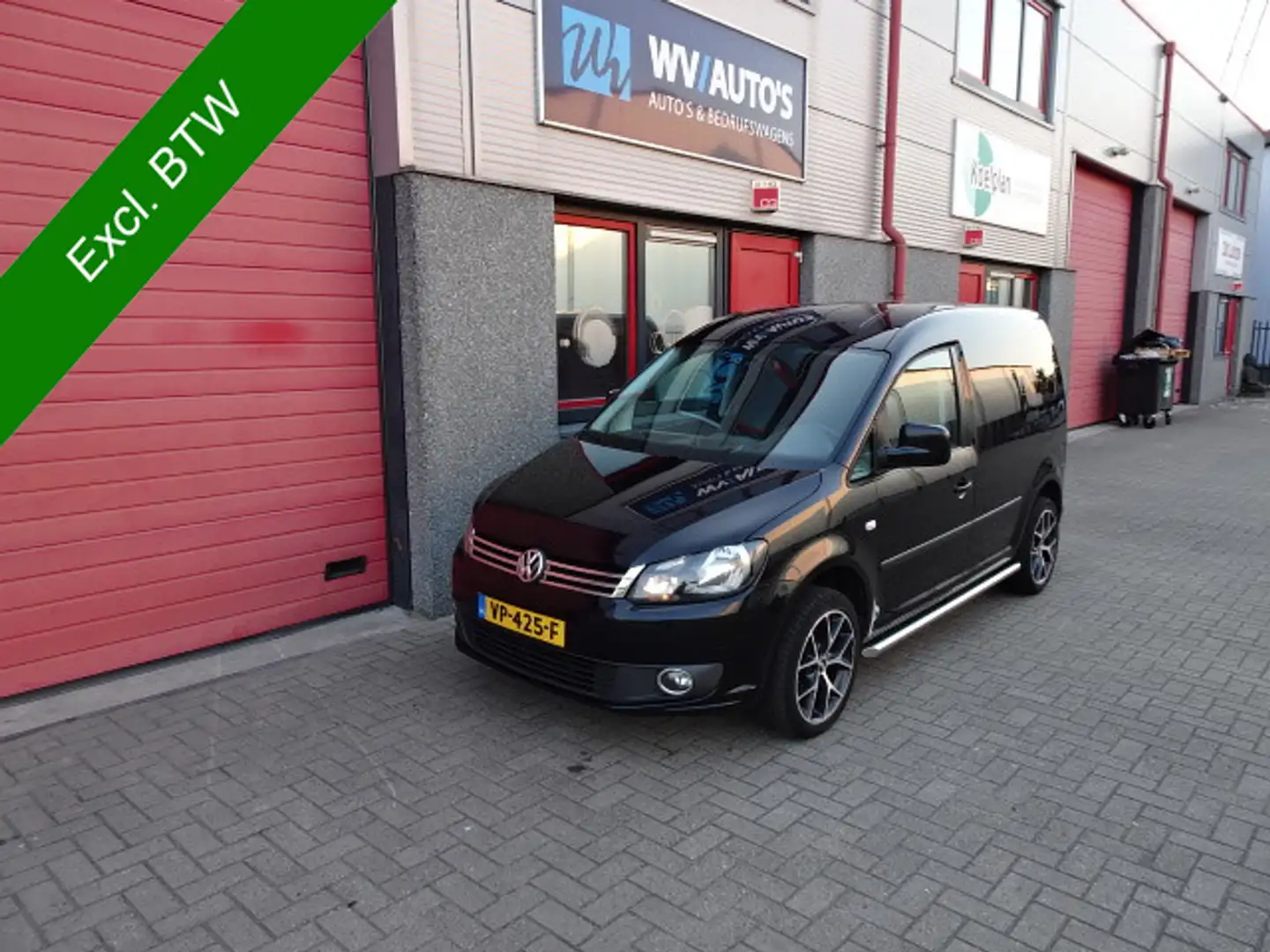 Volkswagen Caddy 1.6 TDI dsg leer navi bbs velgen dikke caddy Zwart - 1