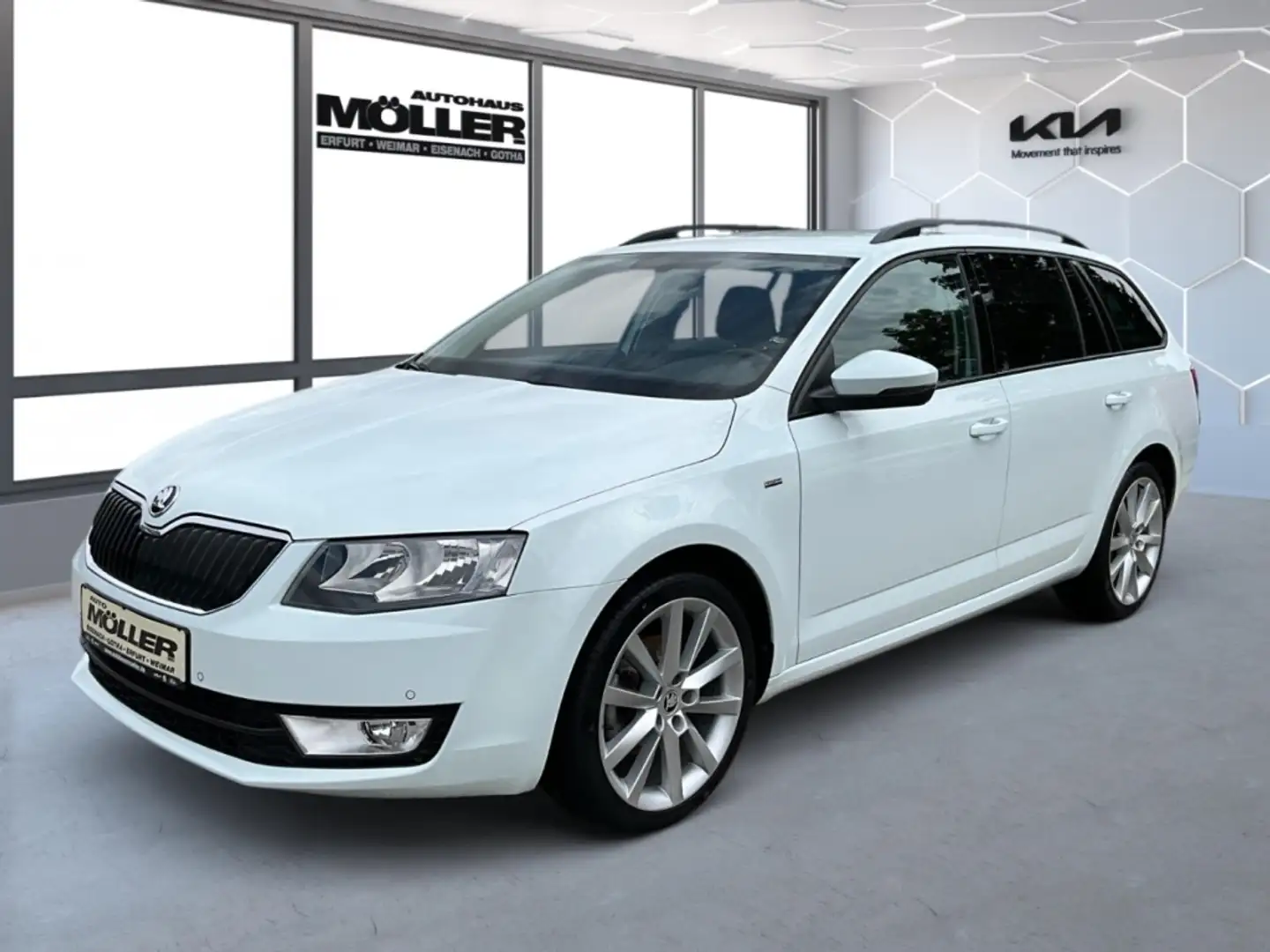 Skoda Octavia Combi Joy Green 1.0 TSI DCT7 Klima SHZG Tempomat Weiß - 2