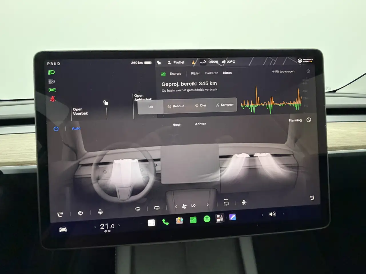 Tesla Model Y RWD 58 kWh SOH 95,1% 170 kw Snellaad Self-Driv, миниатюра 23