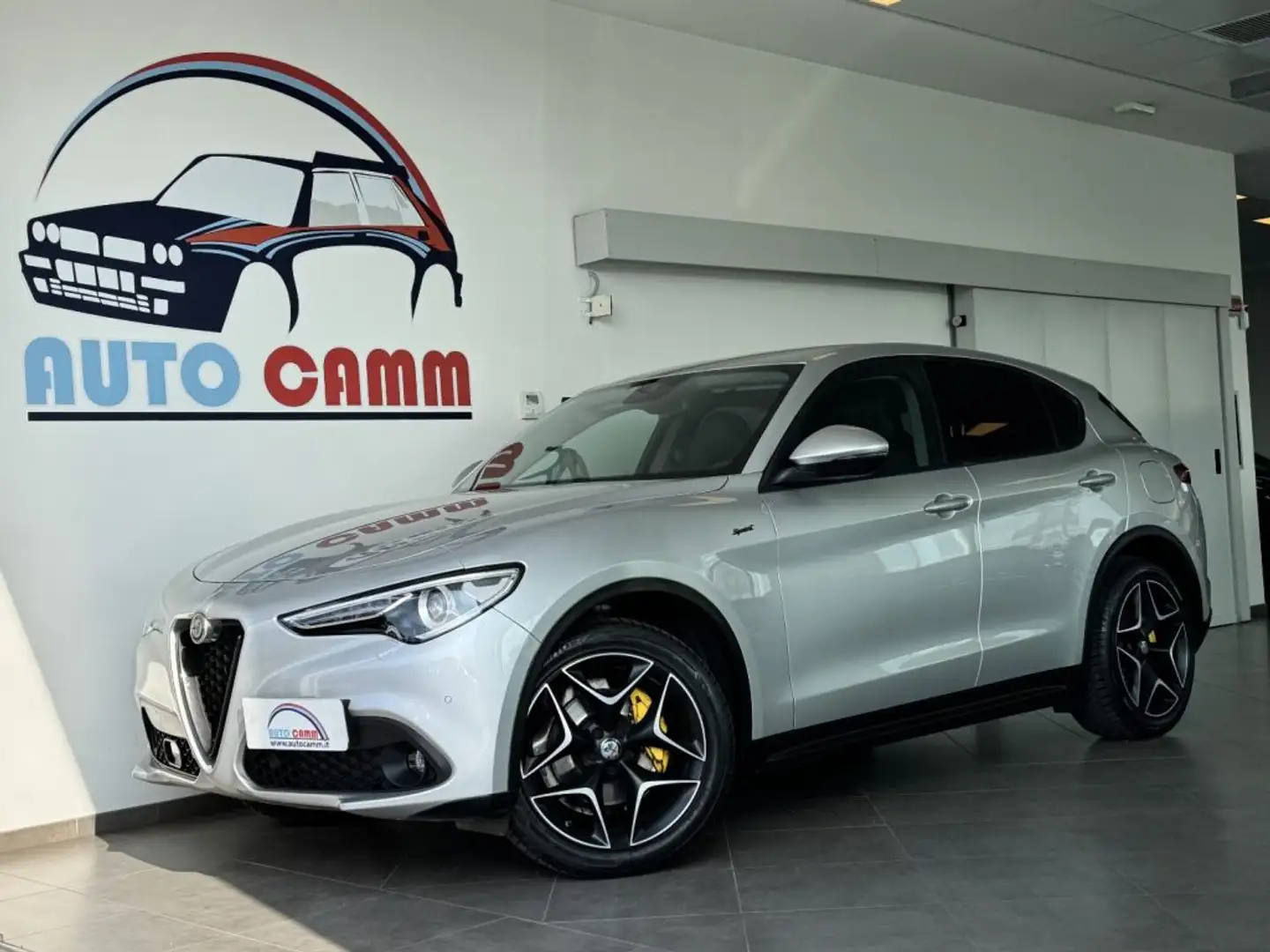 Alfa Romeo Stelvio 2.2 Turbodiesel 190 CV AT8 Q4 Sprint Zilver - 1