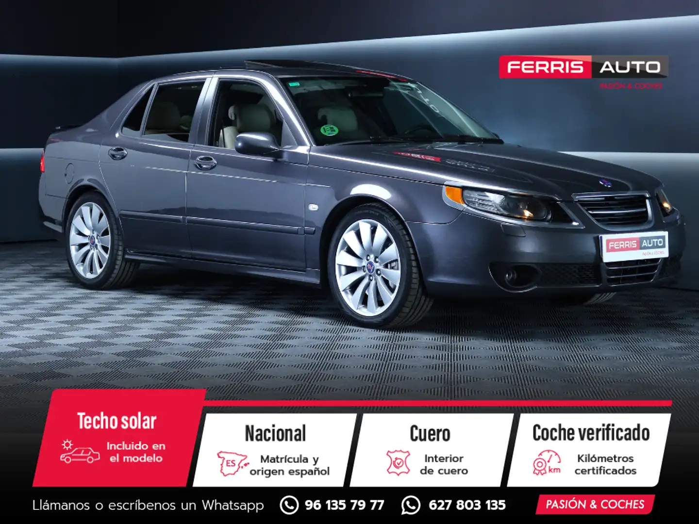 Saab 9-5 Sedán 2.3 TS Griffin Aut. Gris - 1