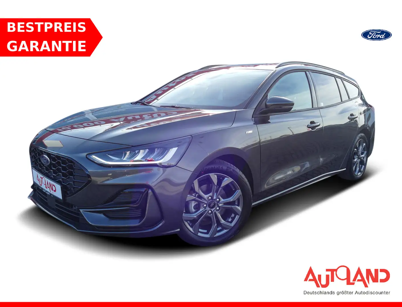 Ford Focus Turnier 1.0 EcoBoost LED Navi ACC Kamera Zilver - 1