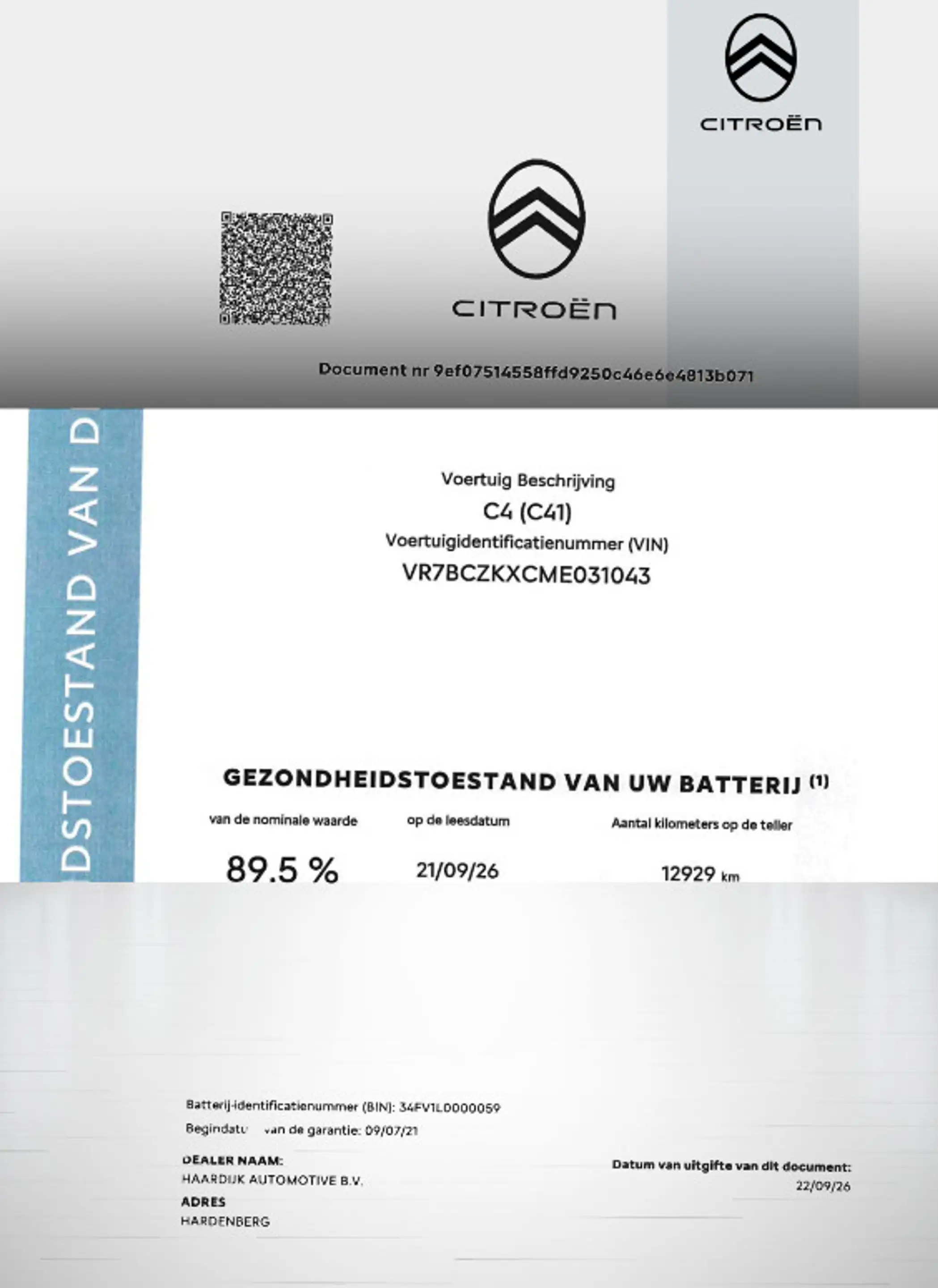 Citroen E-C4 Electric Live 50 kWh SOH 89,5%/Cruise/Apple Carplay/Clima — photo 3