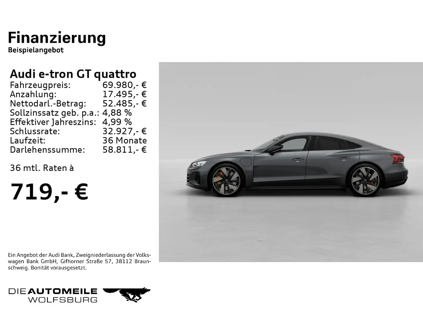 Audi e-tron GT e-tron GT RS Leder/Matrix/Head-Up Grau - 2