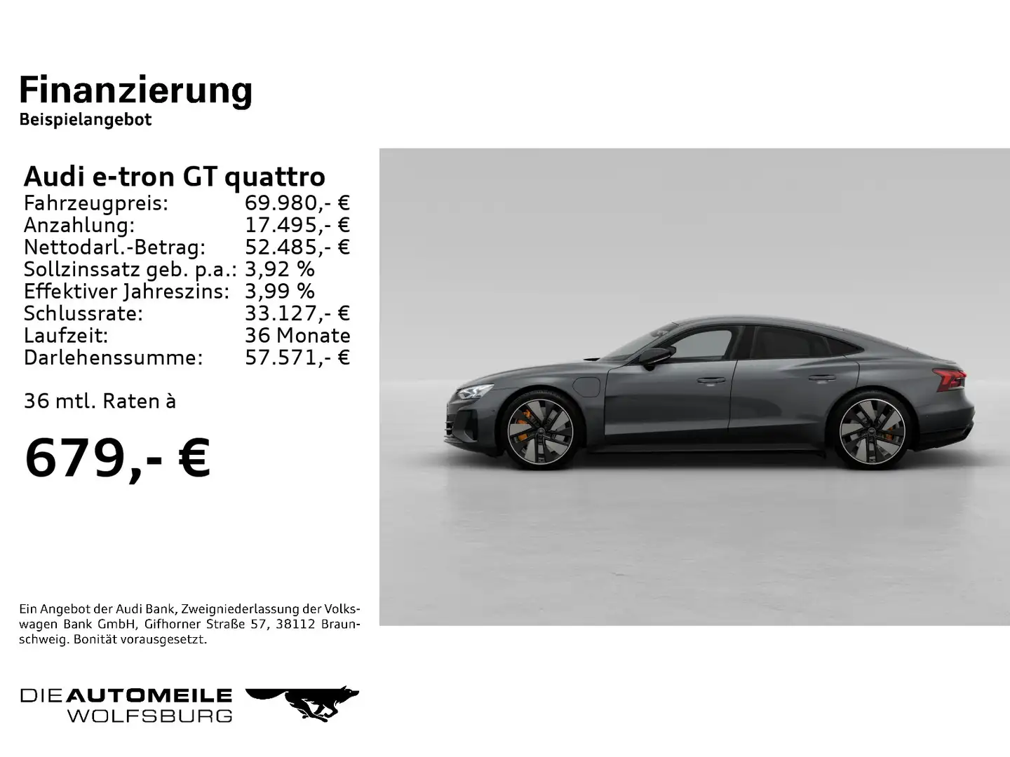 Audi e-tron GT e-tron GT RS Leder/Matrix/Head-Up Grau - 2
