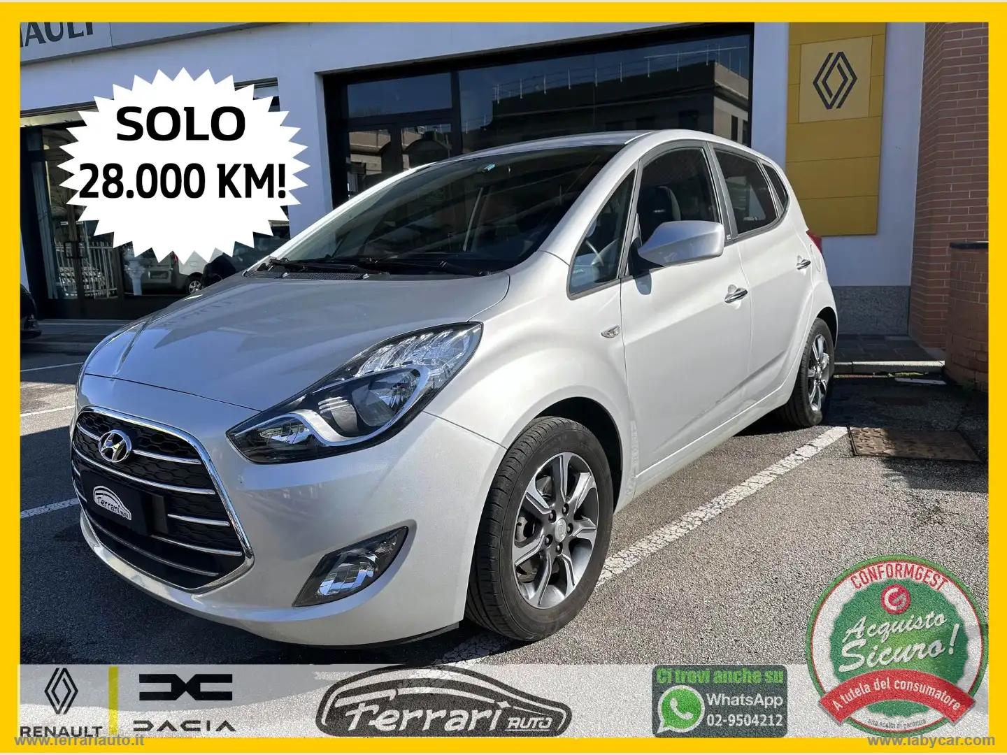 Hyundai iX20 1.6 MPI APP MODE solo 28000 KM! Grigio - 1