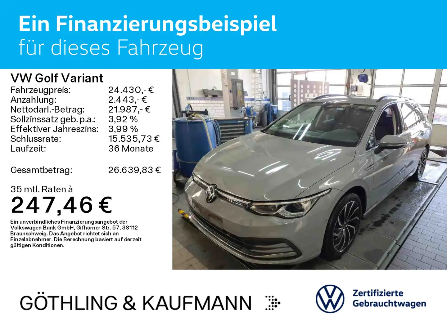 Volkswagen Golf Variant Style 1.5 eTSI DSG*NAVI*KAM*Alcanta Grau - 2