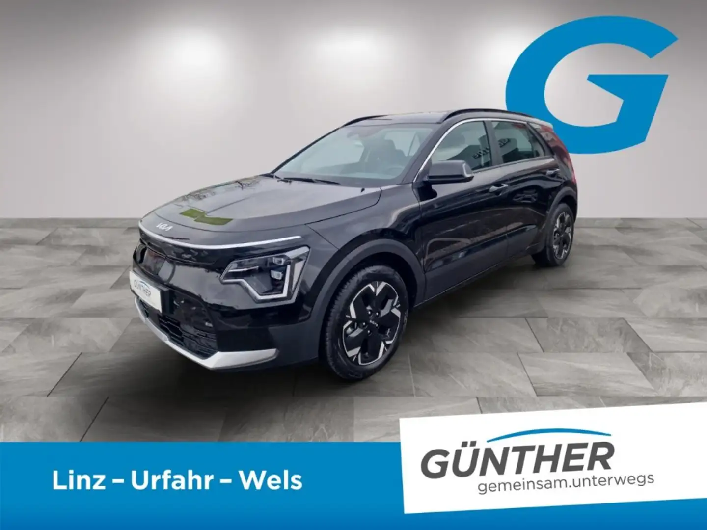 Kia Niro -e Silber 64,8 KWH AT 204 Schwarz - 1