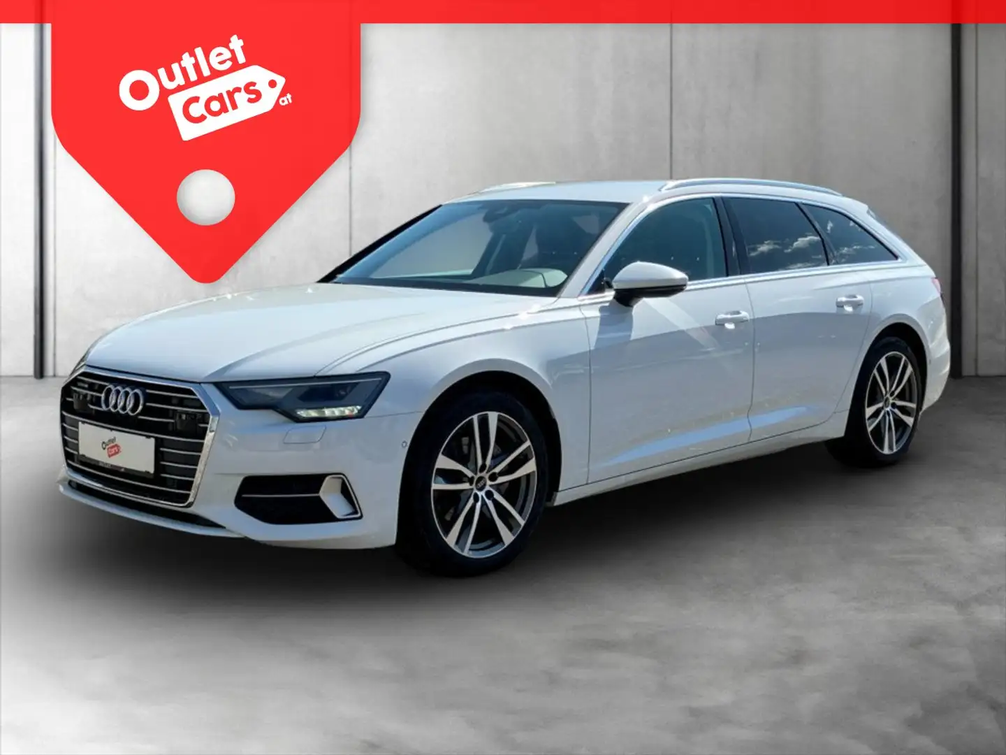 Audi A6 Avant 40 2.0 TDI qu. sport LED+LEDER+NAV+RADAR Weiß - 1
