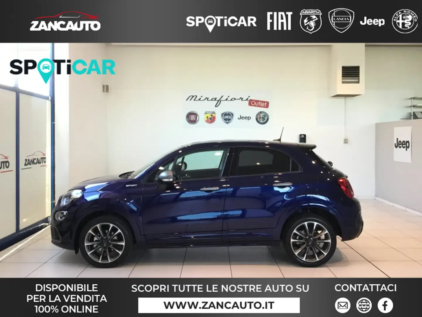 Fiat 500X 1.5 T4 Hybrid 130 CV DCT Sport MY24 Blu/Azzurro - 1