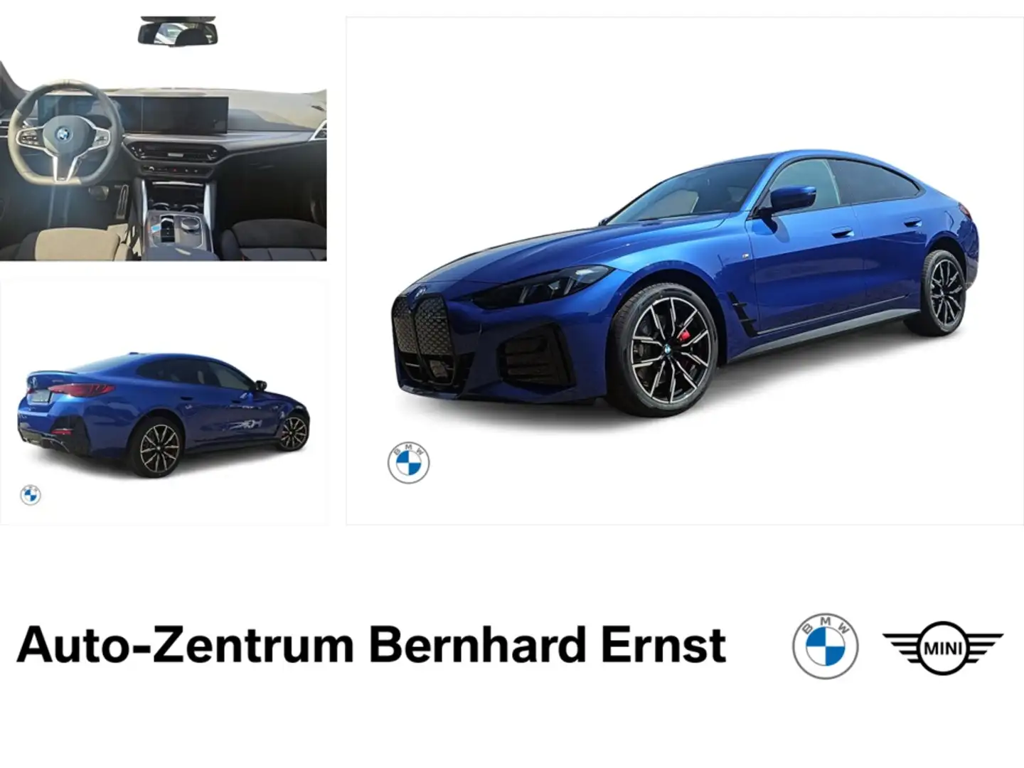 BMW i4 eDrive40 Navi Tempom.aktiv Glasdach Bluetooth PDC Blau - 1