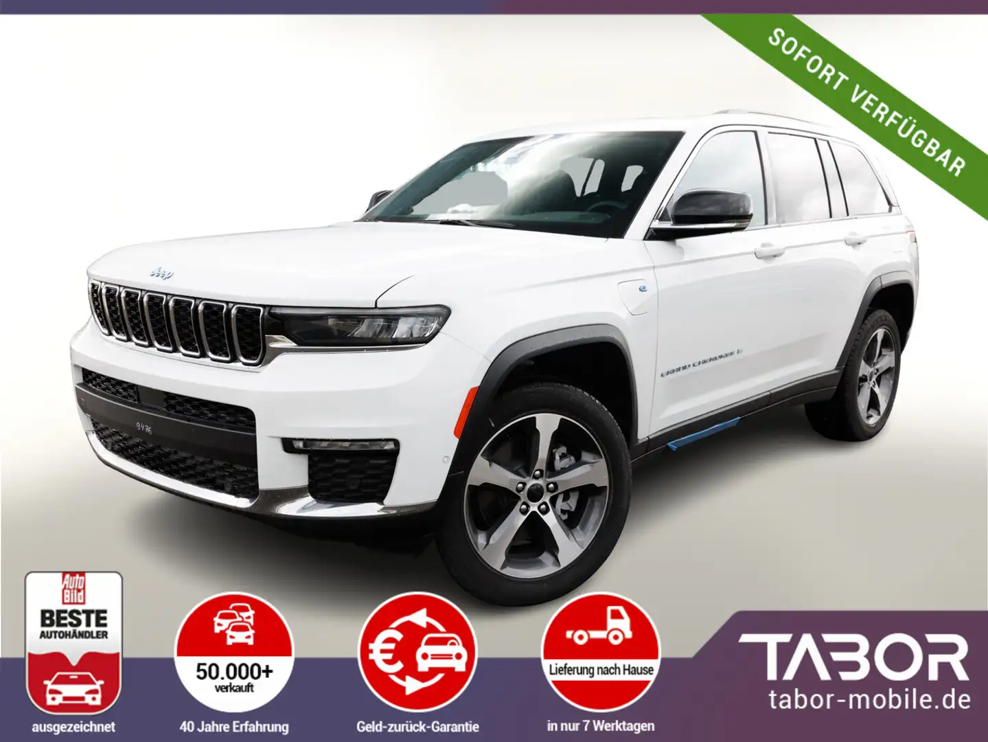 Jeep Grand Cherokee 2.0 PHEV 380 Lim Pano Nav UVP-32%* Alb - 1