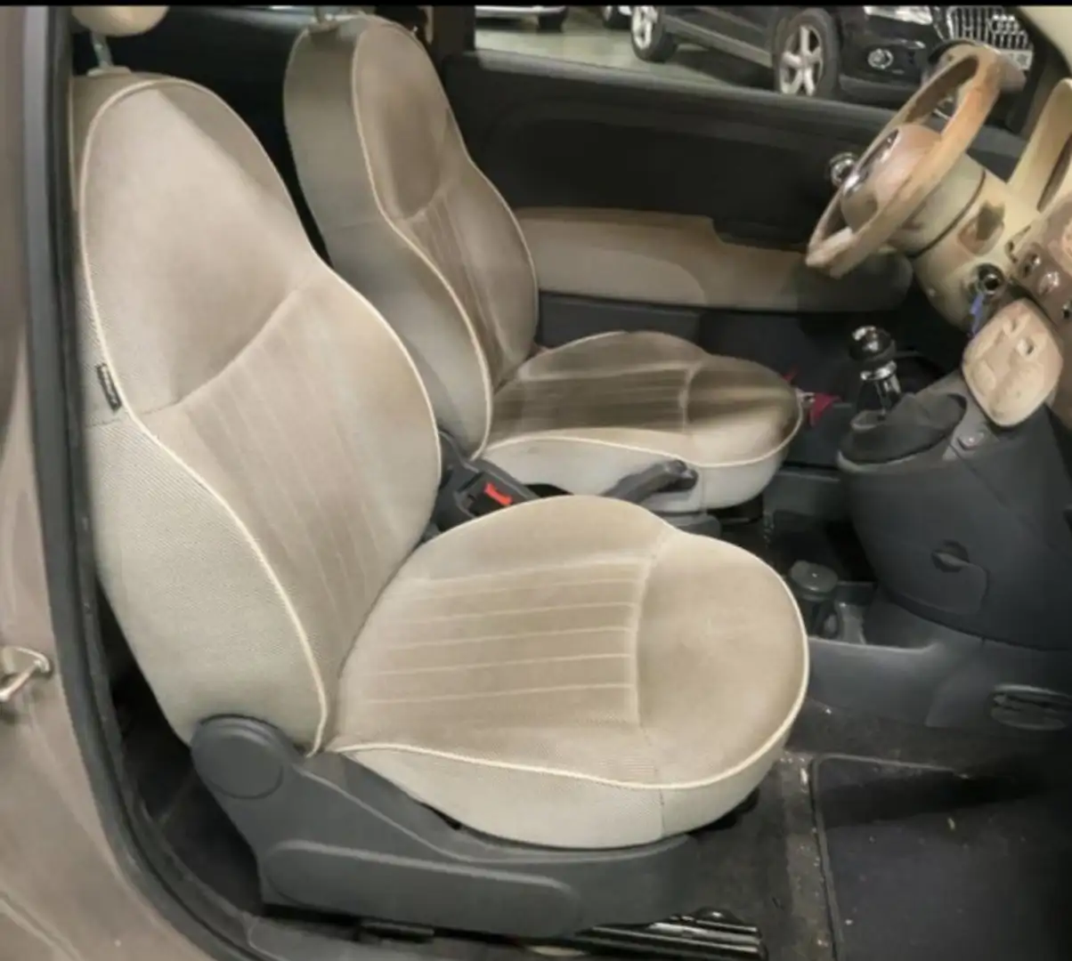 Fiat 500 1.3 MULTIJET 16V 75CH DPF LOUNGE Brun - 2