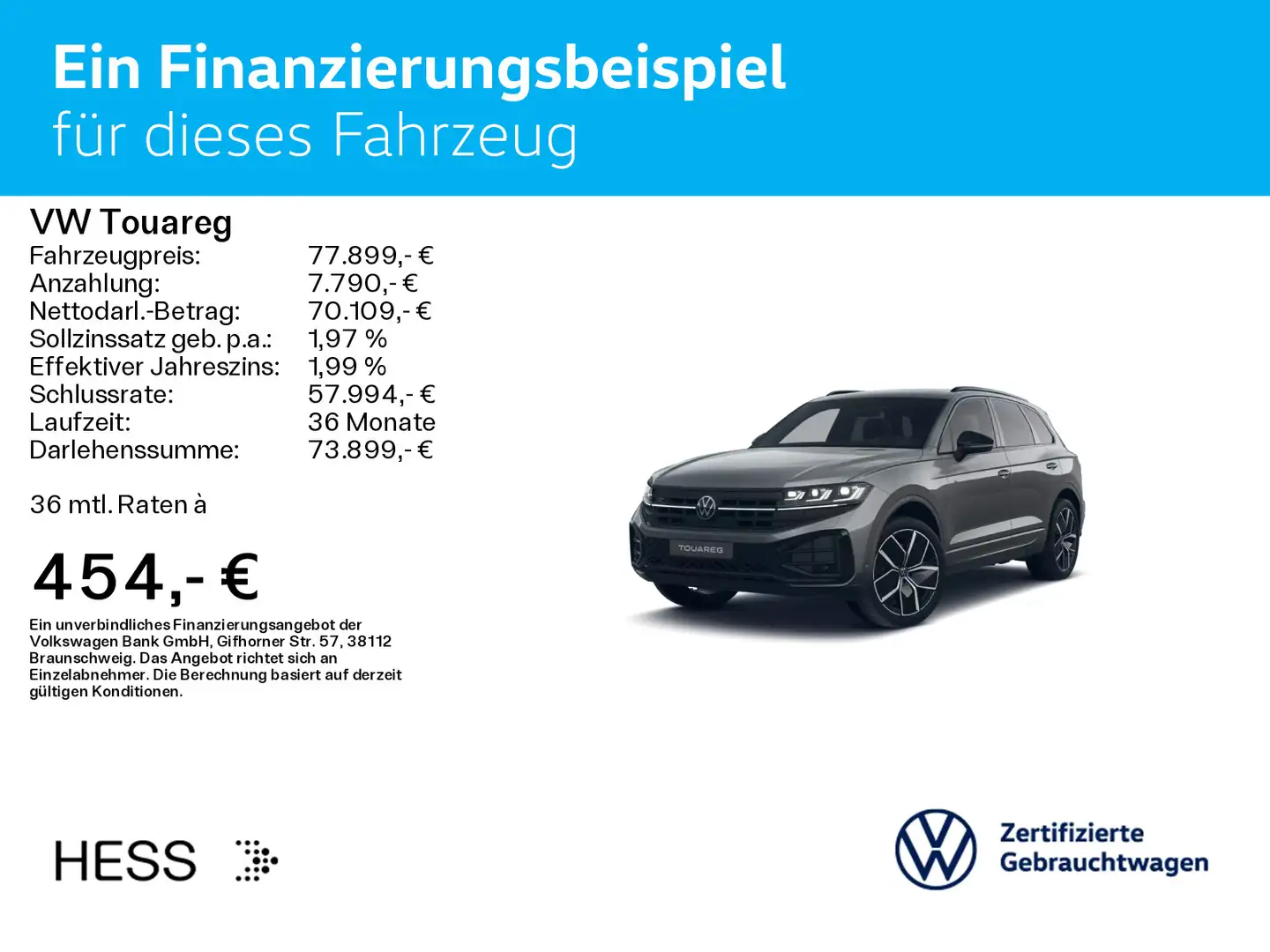 Volkswagen Touareg 3.0 TDI 4M DSG R-LINE*BLACK-STYLE*IQ.LIG Grau - 2