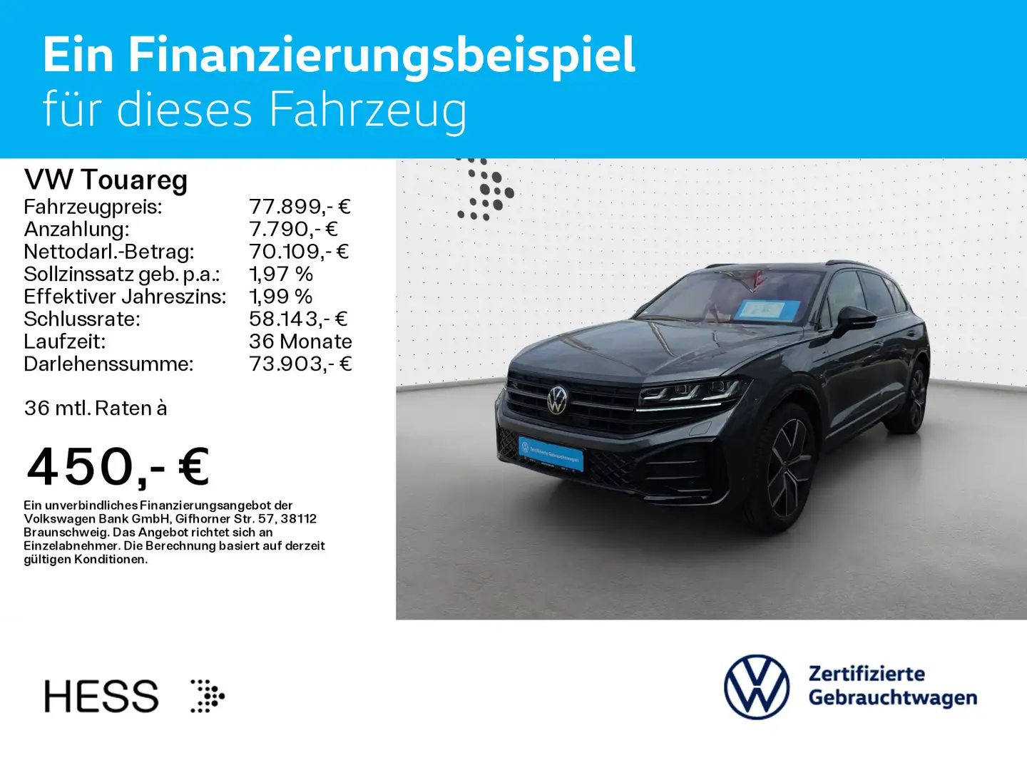 Volkswagen Touareg 3.0 TDI 4M DSG R-LINE*BLACK-STYLE*IQ.LIG Gris - 2