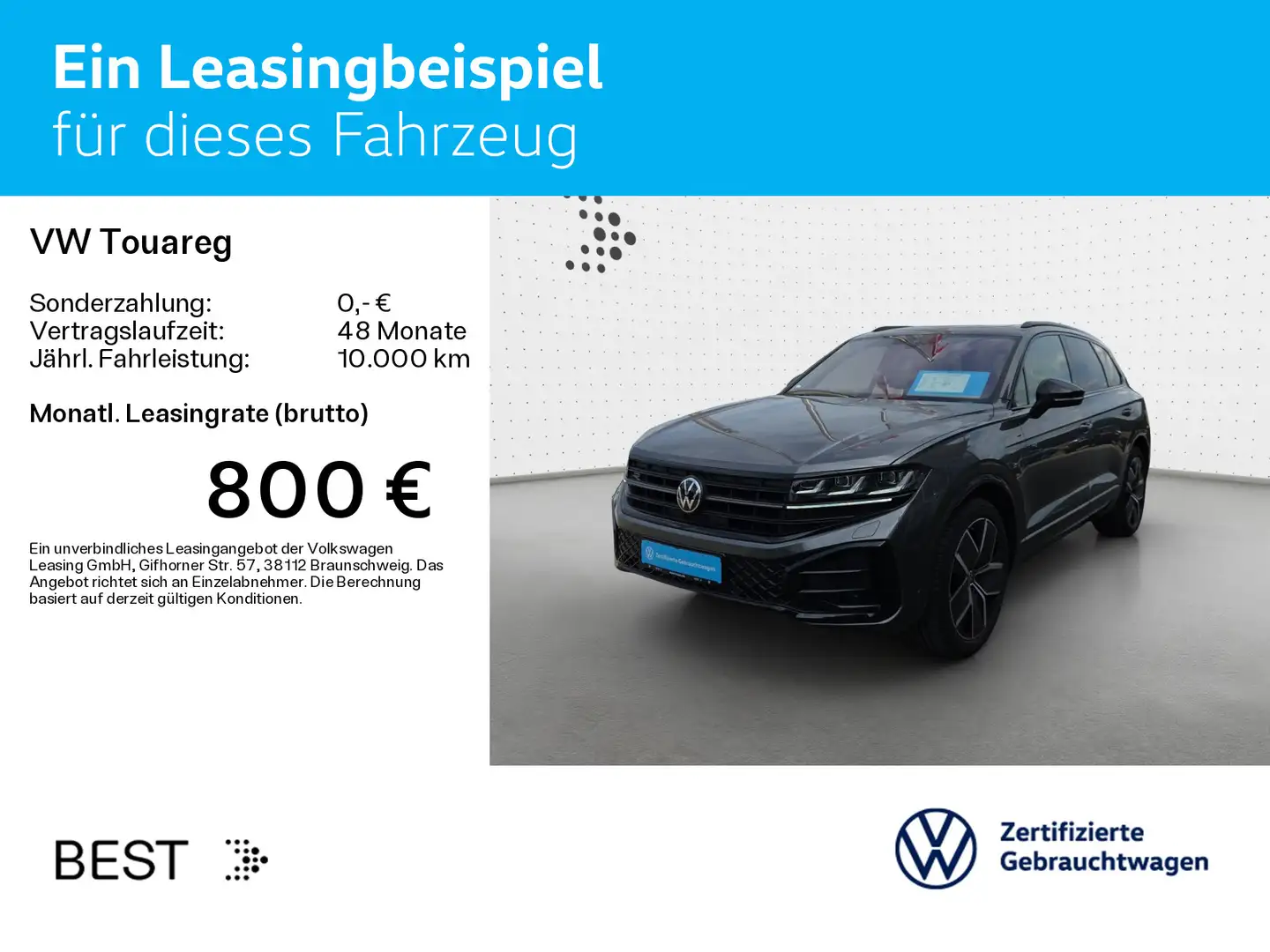 Volkswagen Touareg 3.0 TDI 4M DSG R-LINE*BLACK-STYLE*IQ.LIG Grau - 2
