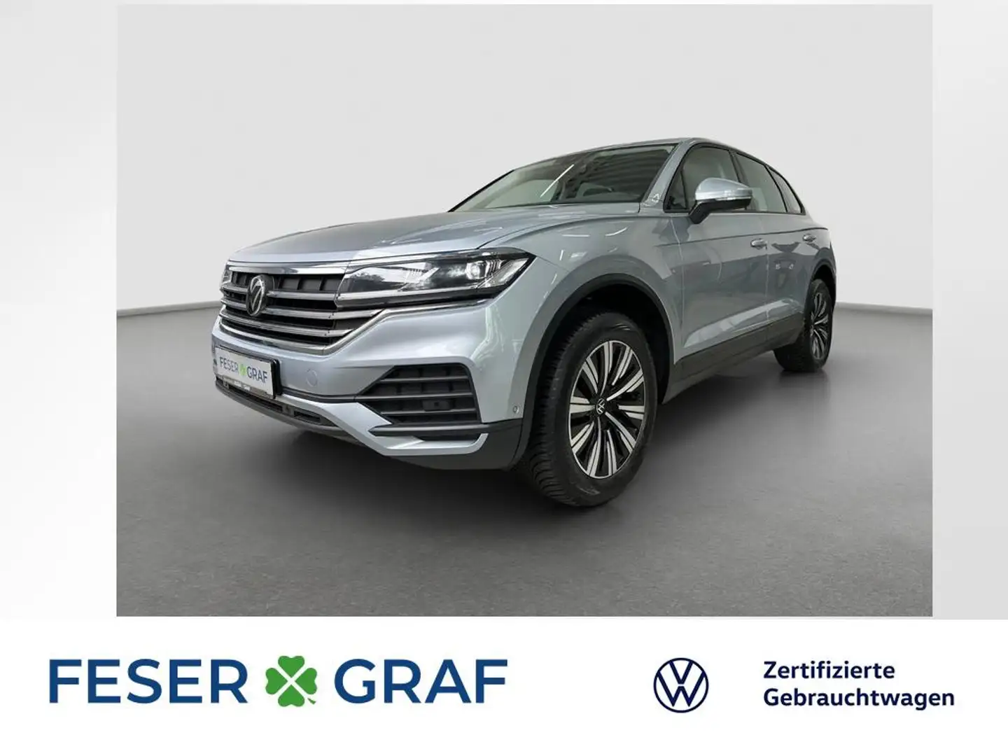 Volkswagen Touareg V6 TDI 170 KW 4-Motion AHK Kamera Leder Silber - 1