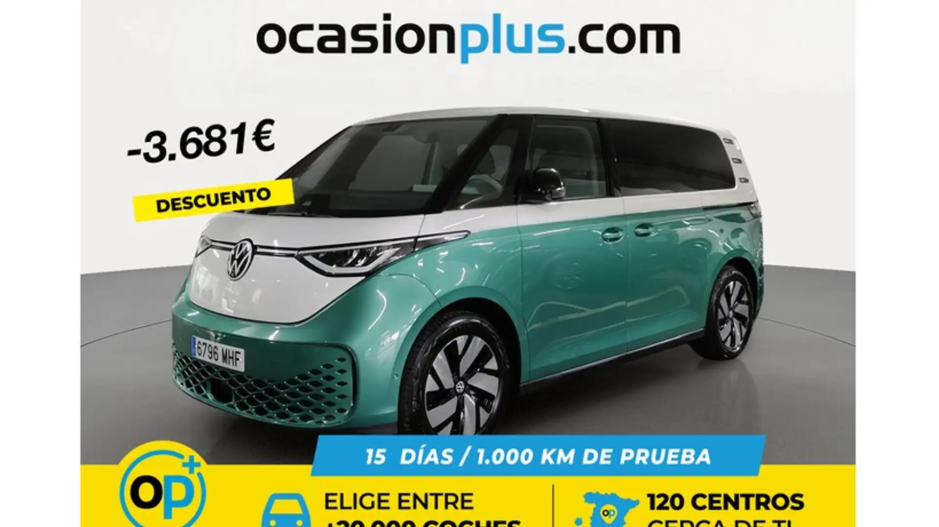 Volkswagen ID. Buzz Pro 150KW 77Kwh Grün - 1