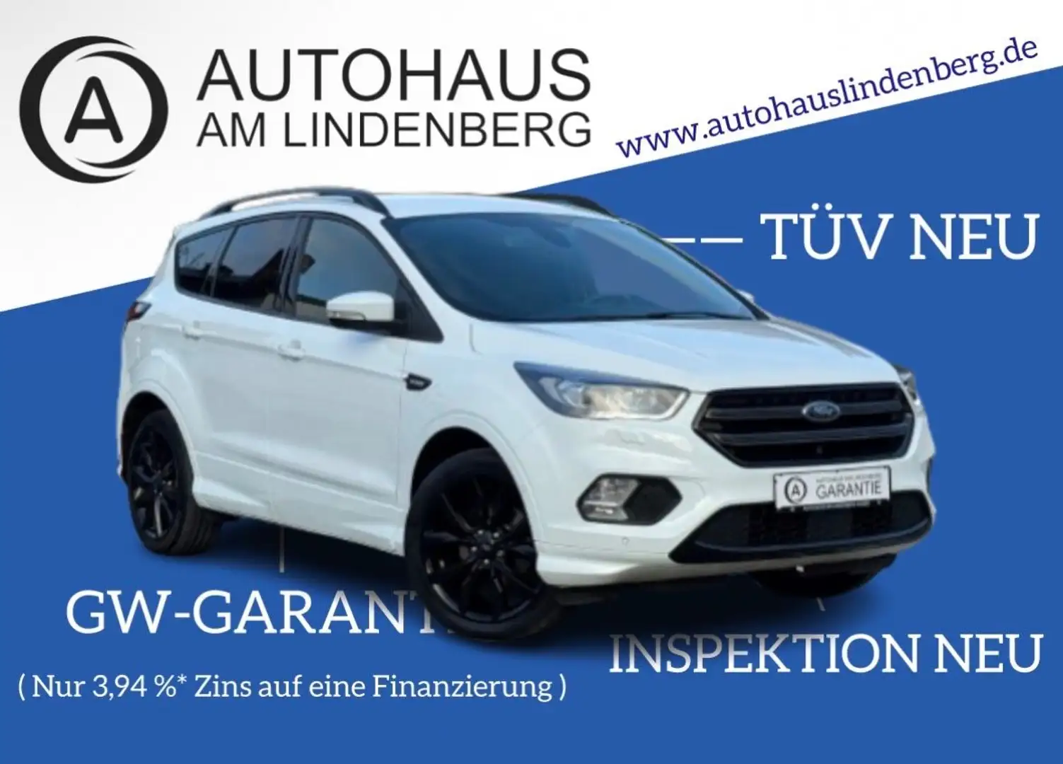 Ford Kuga ST-Line*47.000KM*R-KAM*LED*NAVI*SHZ*LHZ Blanc - 1