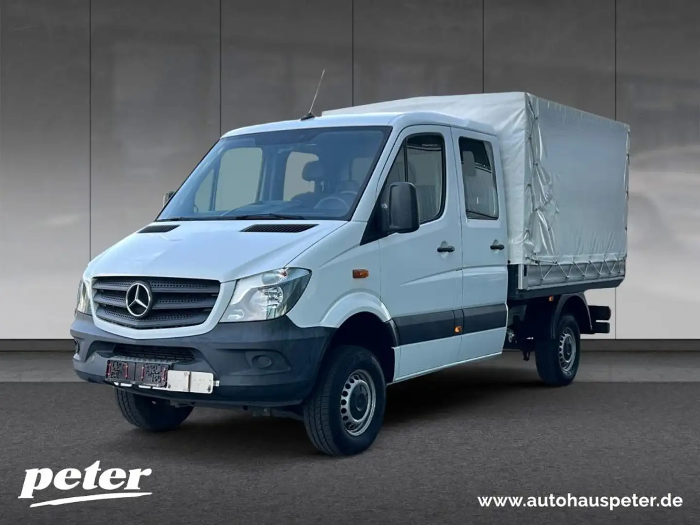 Mercedes-Benz Sprinter 316 CDI 4x4 Doka Pritsche + Plane KLIMA Weiß - 1