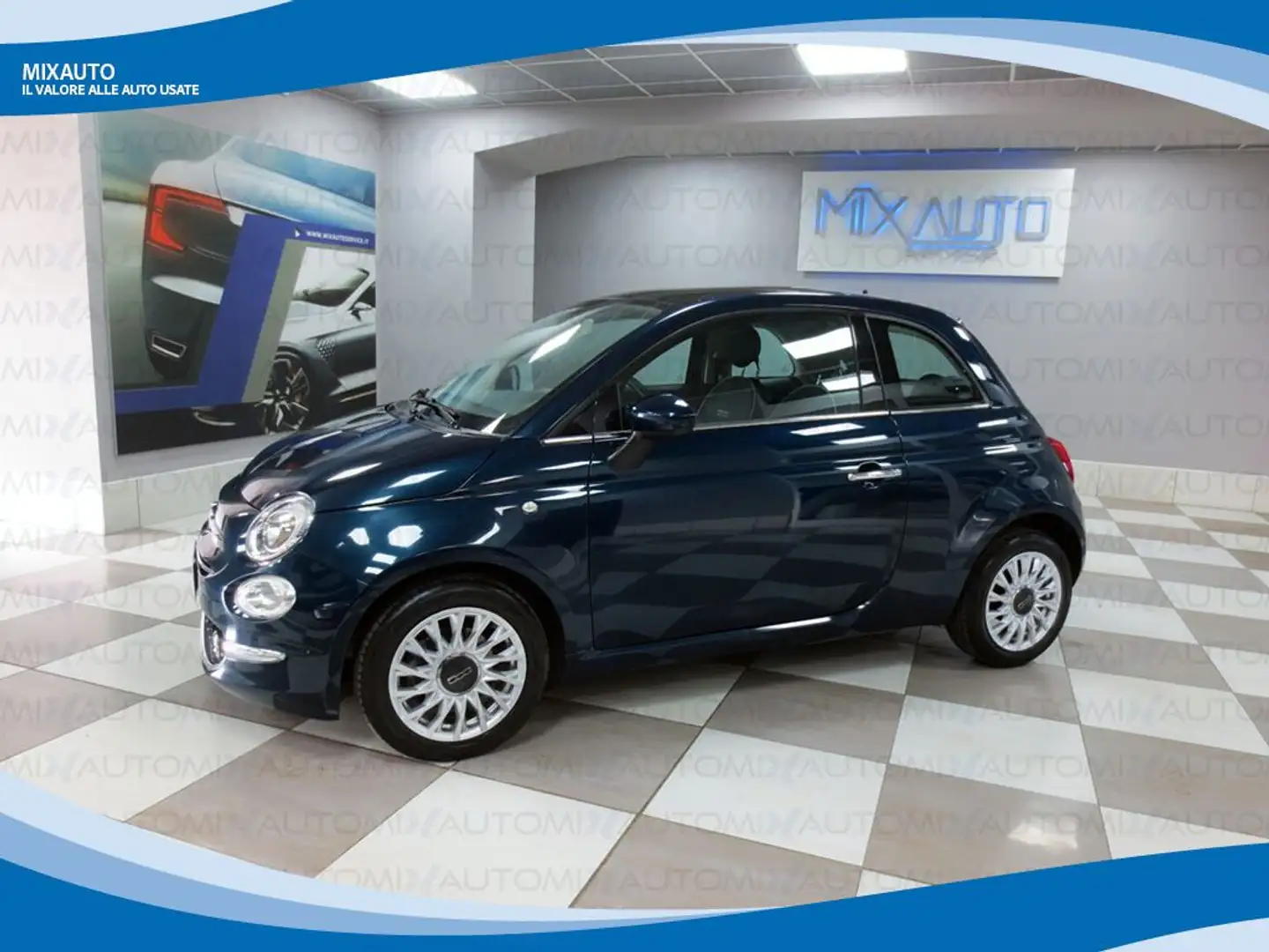 Fiat 500 1.2 69cv Lounge EU6 Blu/Azzurro - 1