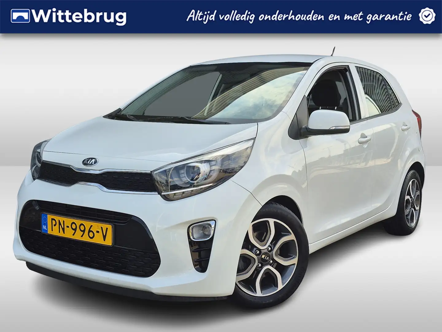 Kia Picanto 1.0 CVVT First Edition | Navigatie | Camera | Clim Wit - 1